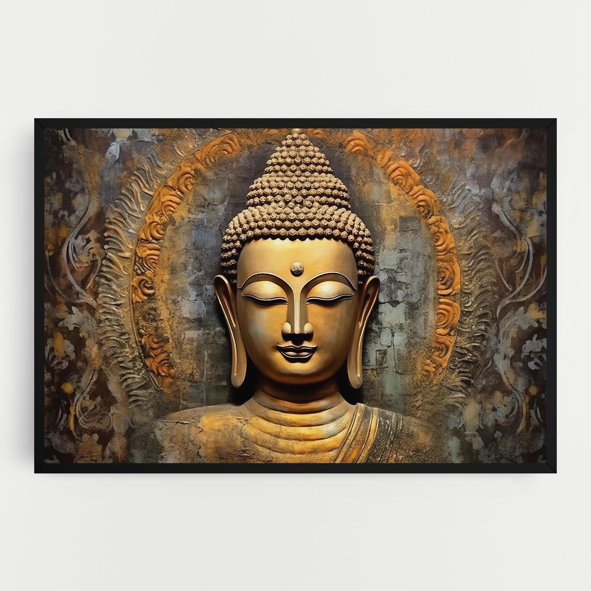 Buddha 3d Head mockup 0