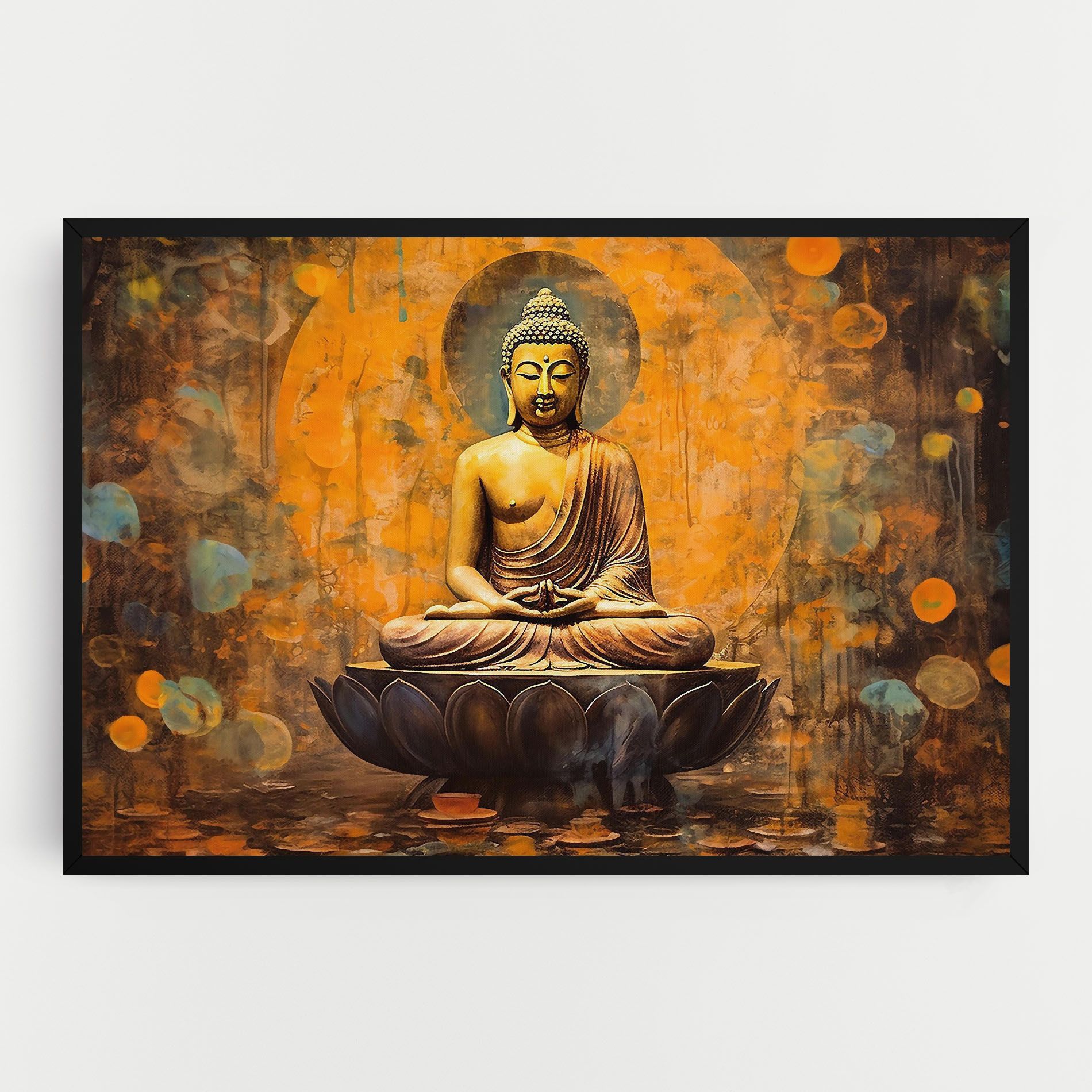 Buddha Floating Art mockup 0