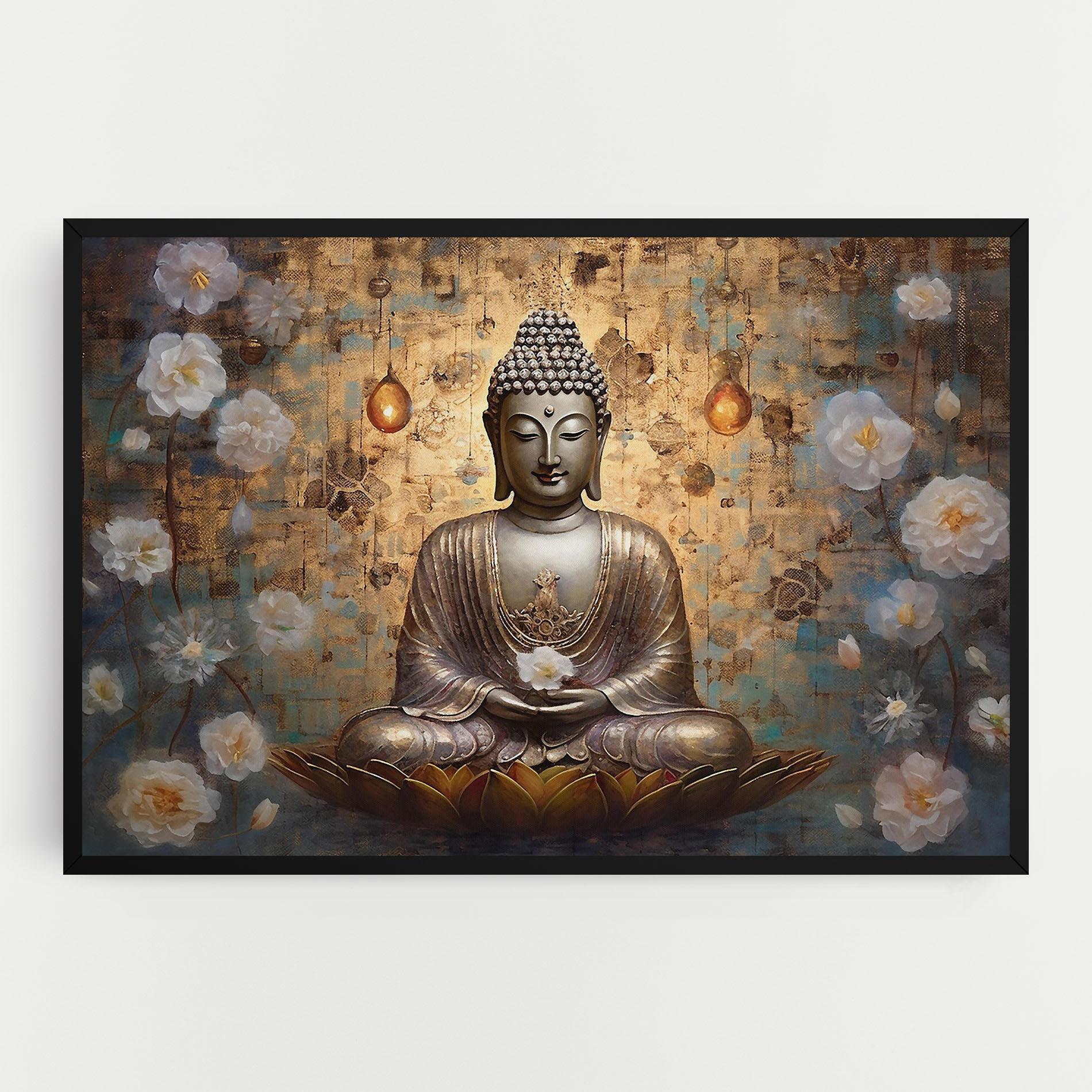 Tablou Canvas Buddha Meditation Art mockup 0