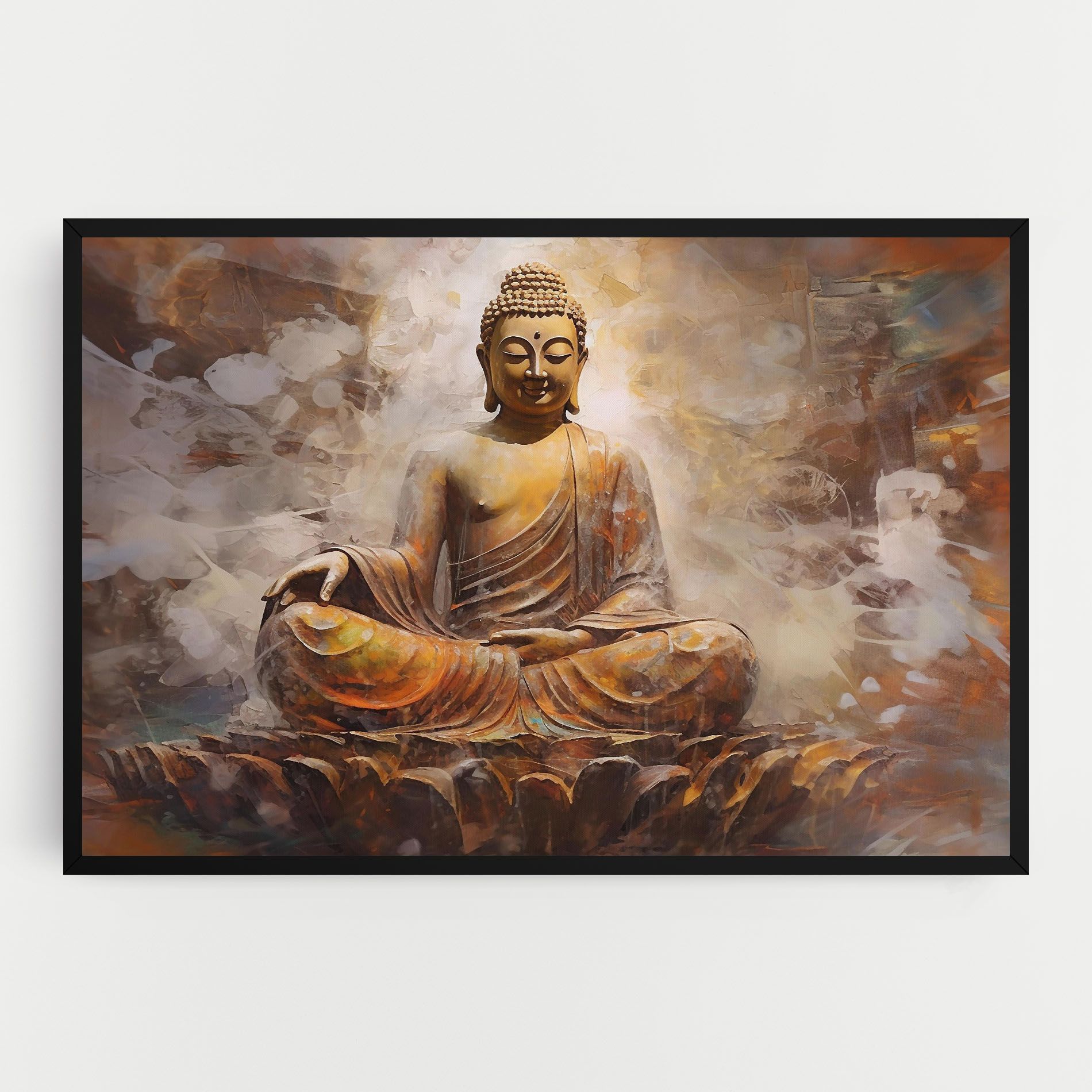 Cream Orange Buddha mockup 0