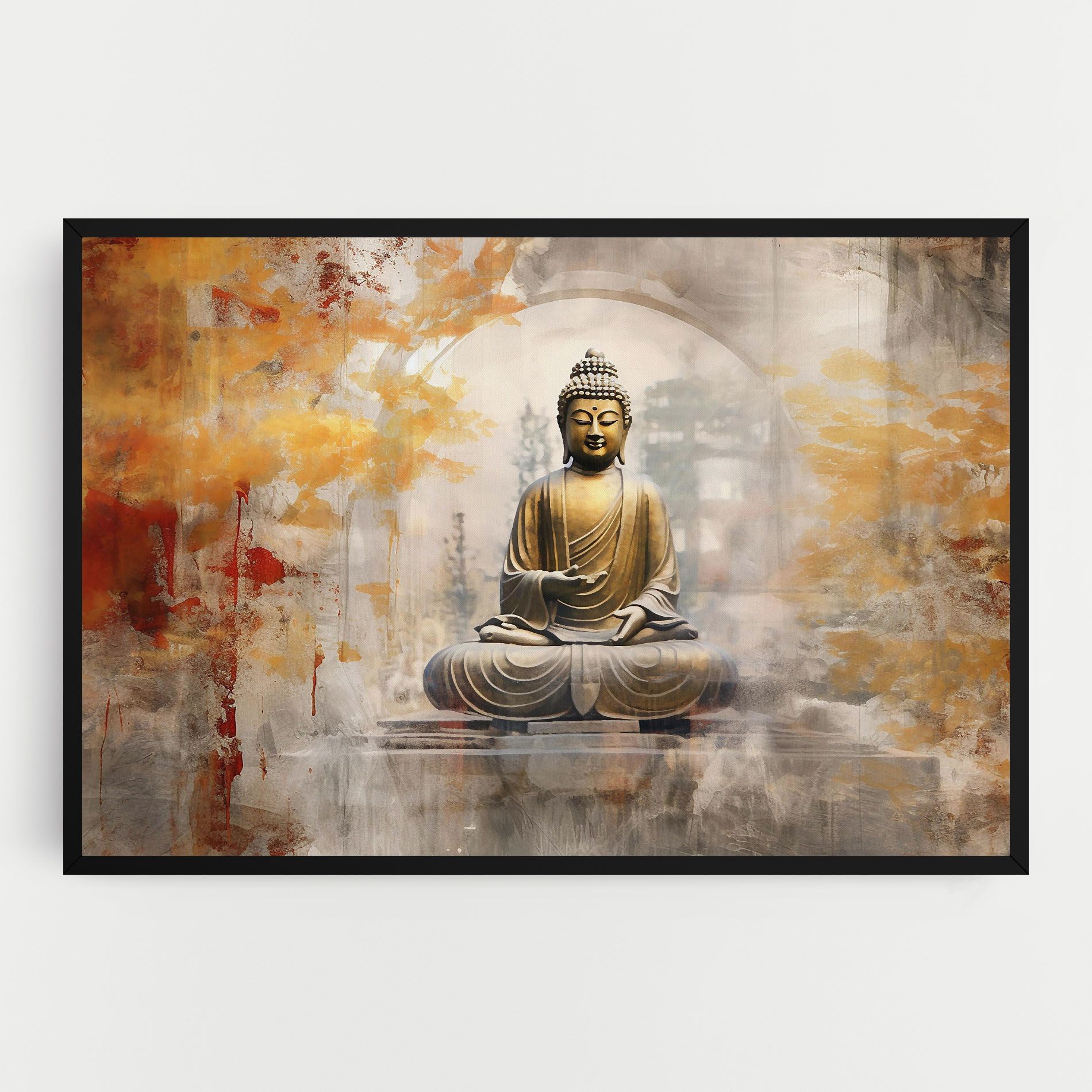 Grey Gold Buddha mockup 0