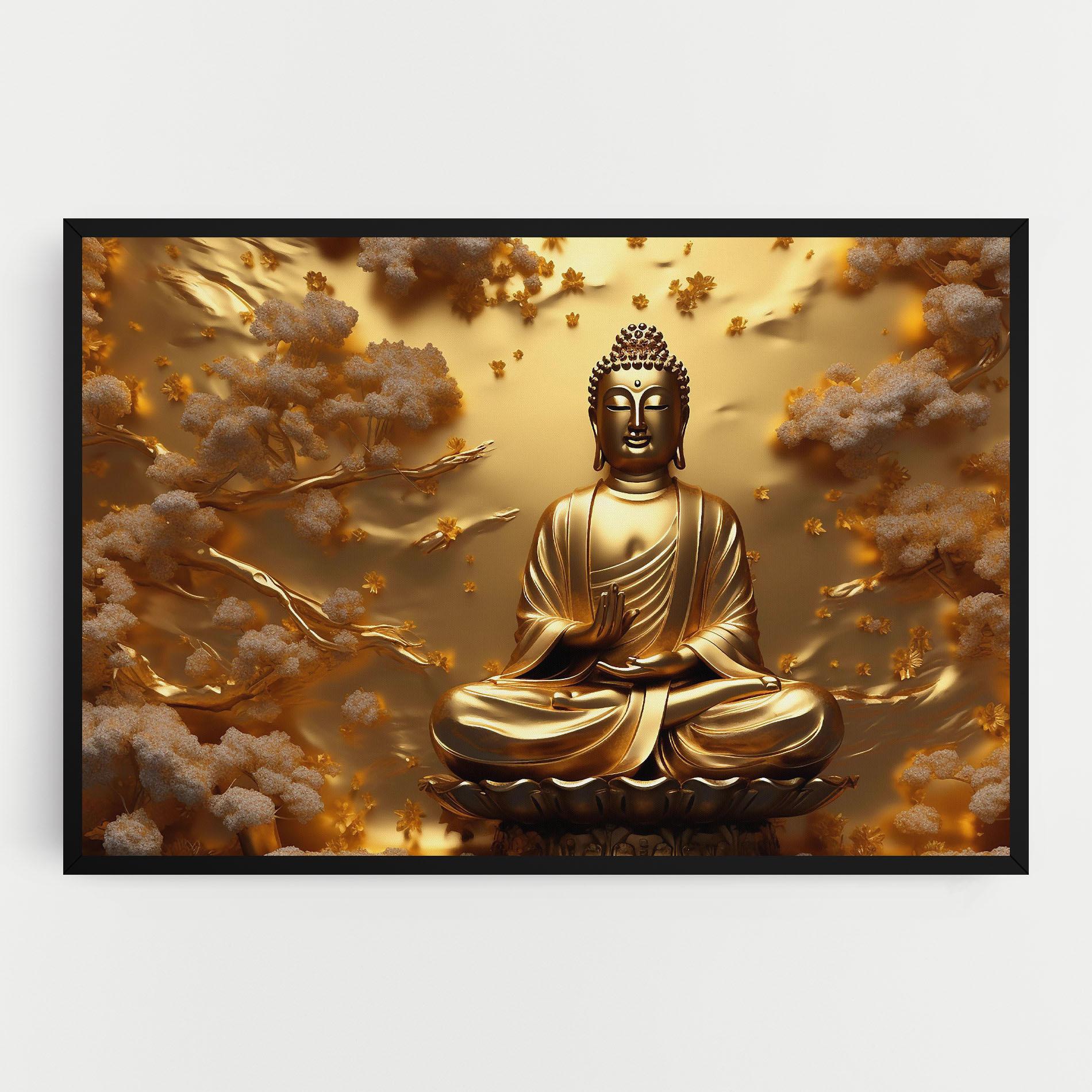 Tablou Canvas Strong Gold Buddha mockup 0