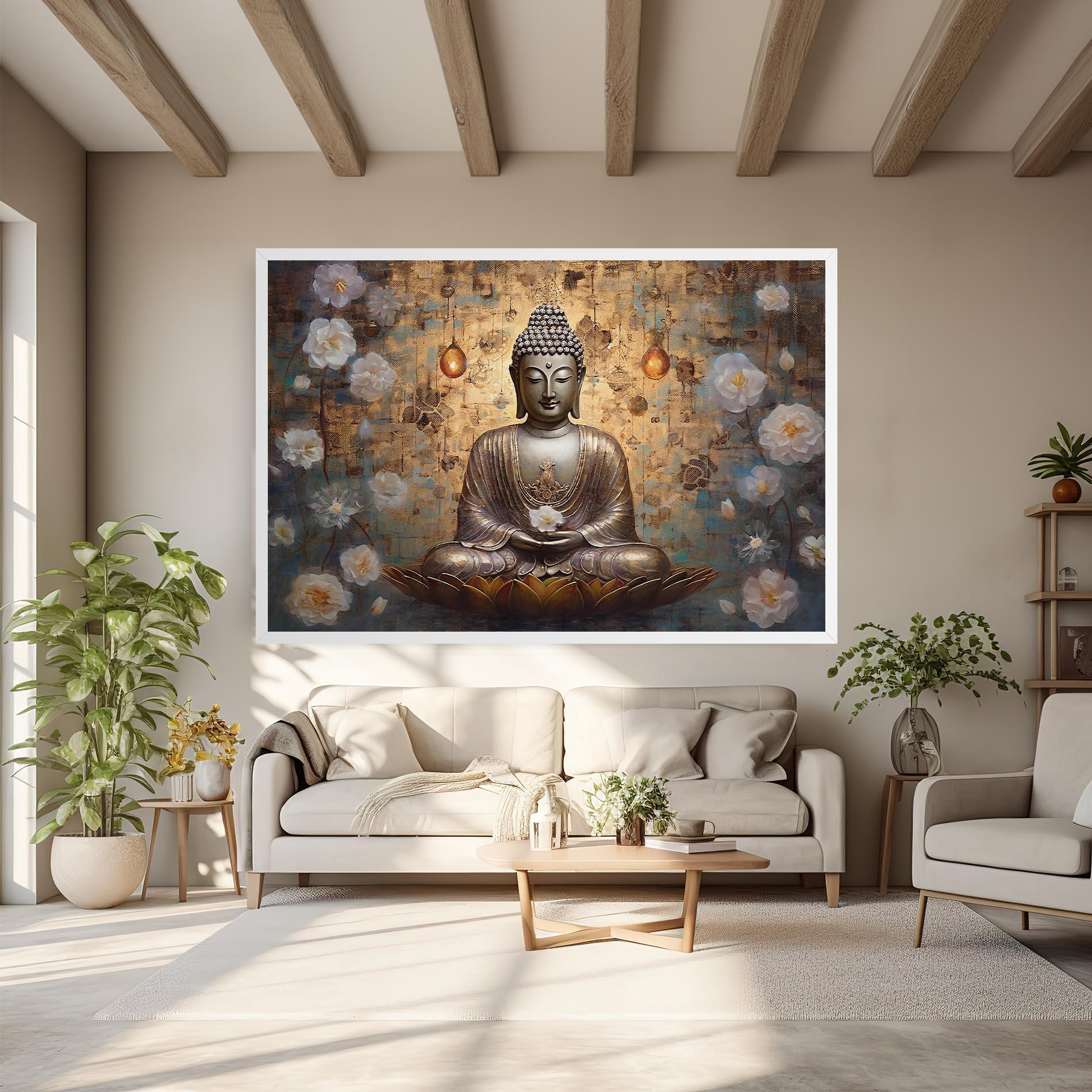 Tablou Canvas Buddha Meditation Art mockup 6