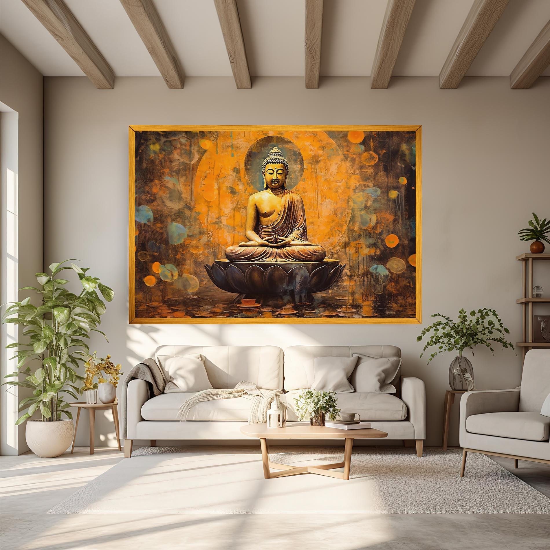 Tablou Canvas Buddha Floating Art mockup 6
