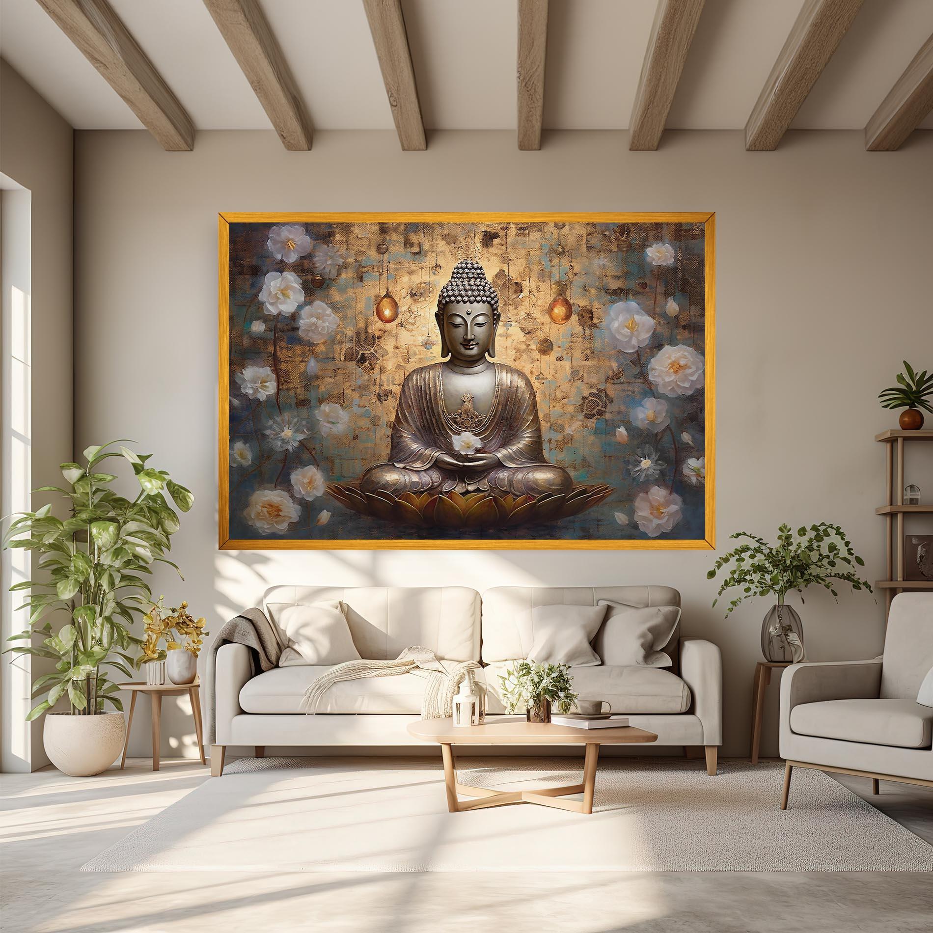 Tablou Canvas Buddha Meditation Art mockup 6