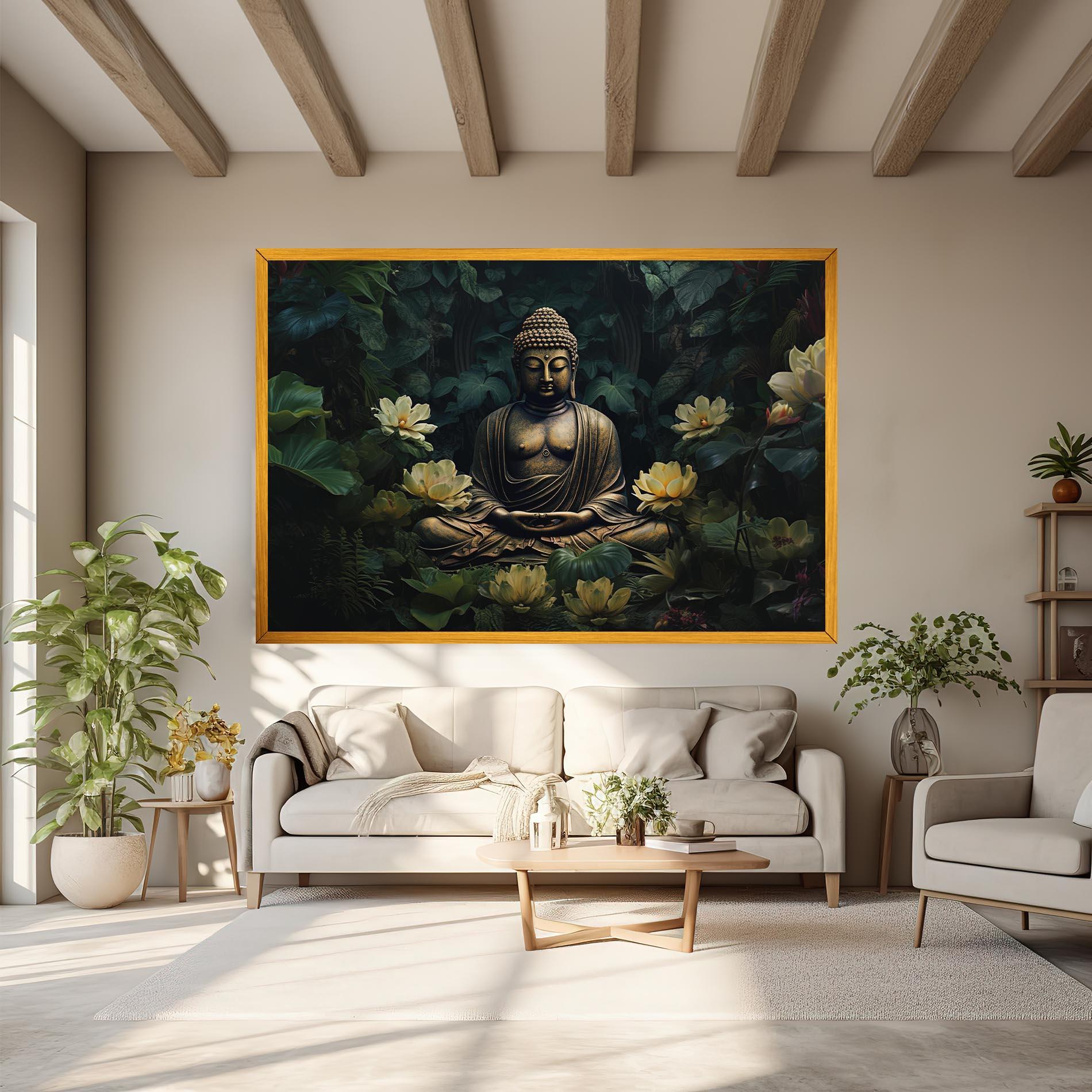 Tablou Canvas Calm Buddha Art mockup 6
