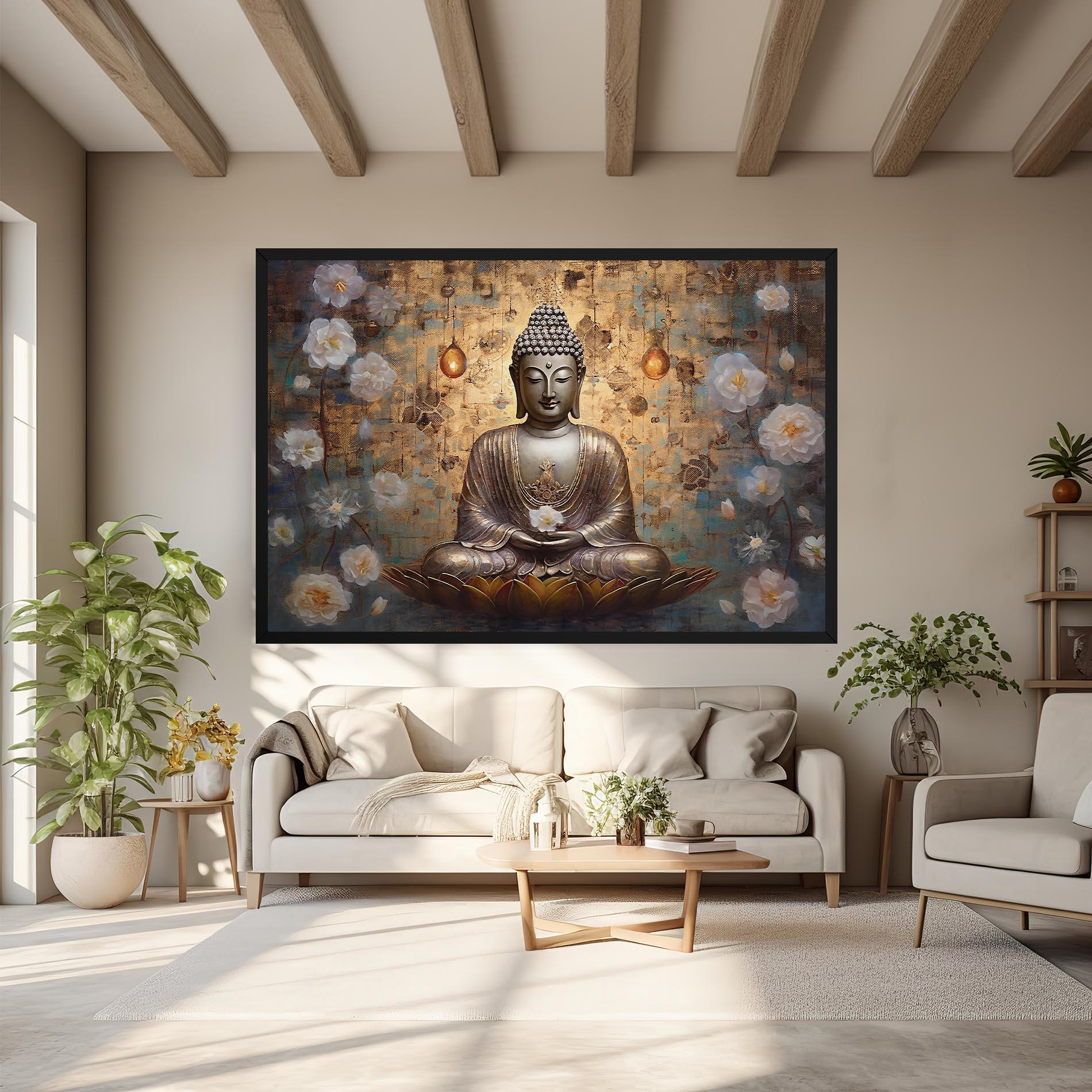 Tablou Canvas Buddha Meditation Art mockup 6