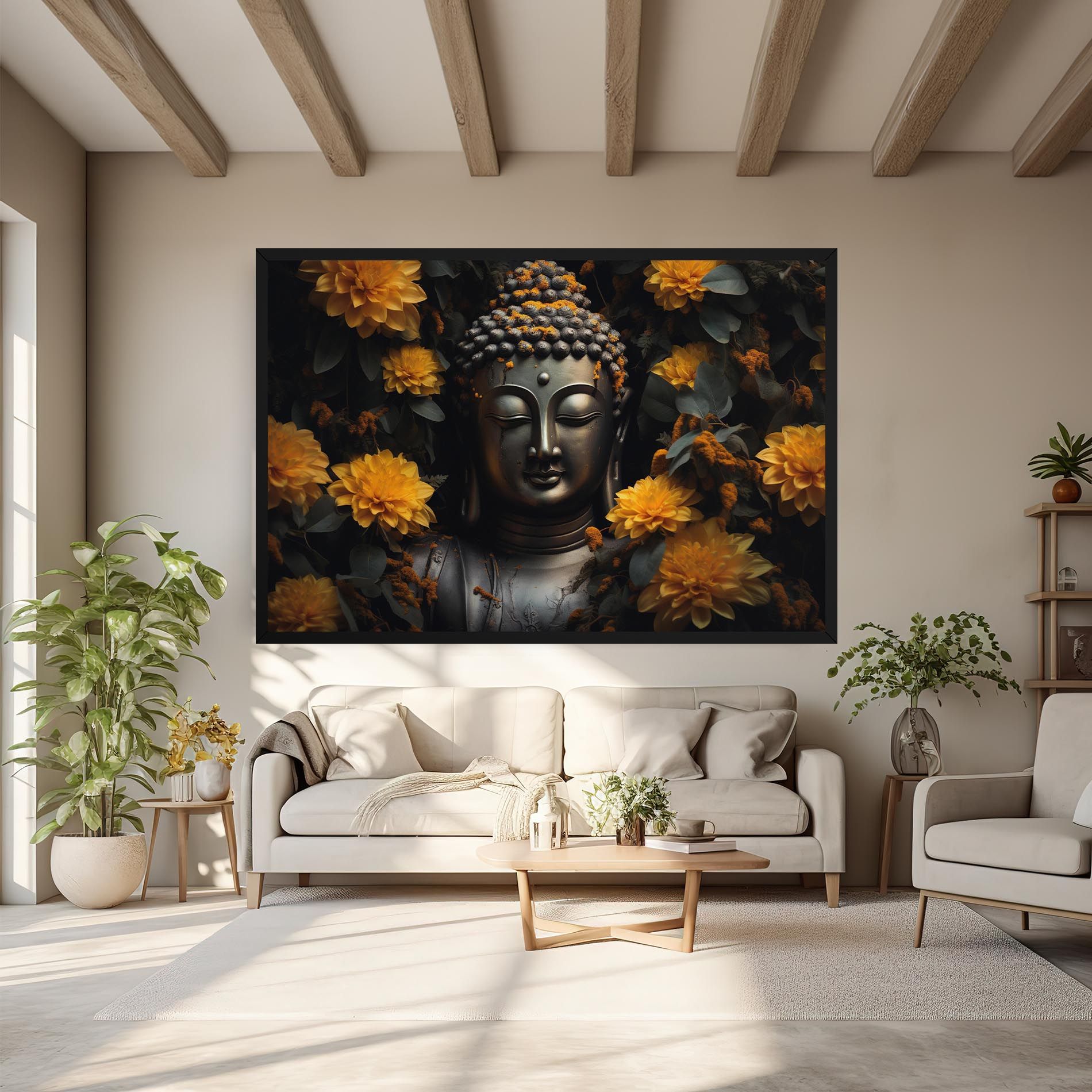 Buddha Peace Statue mockup 6