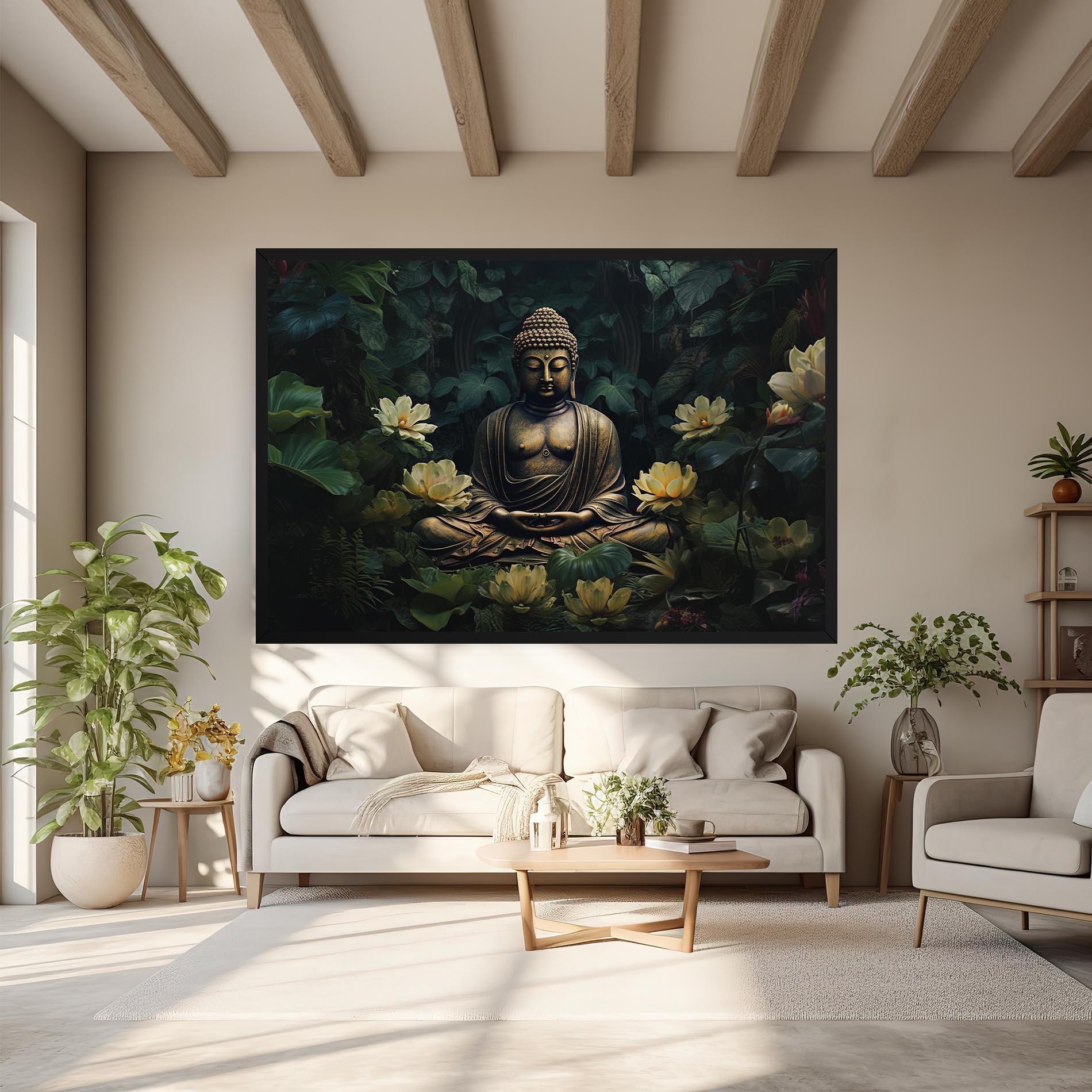 Tablou Canvas Calm Buddha Art mockup 6