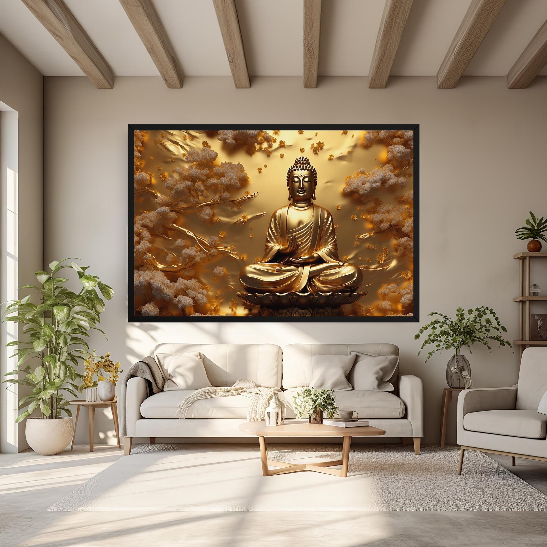 Strong Gold Buddha mockup 6