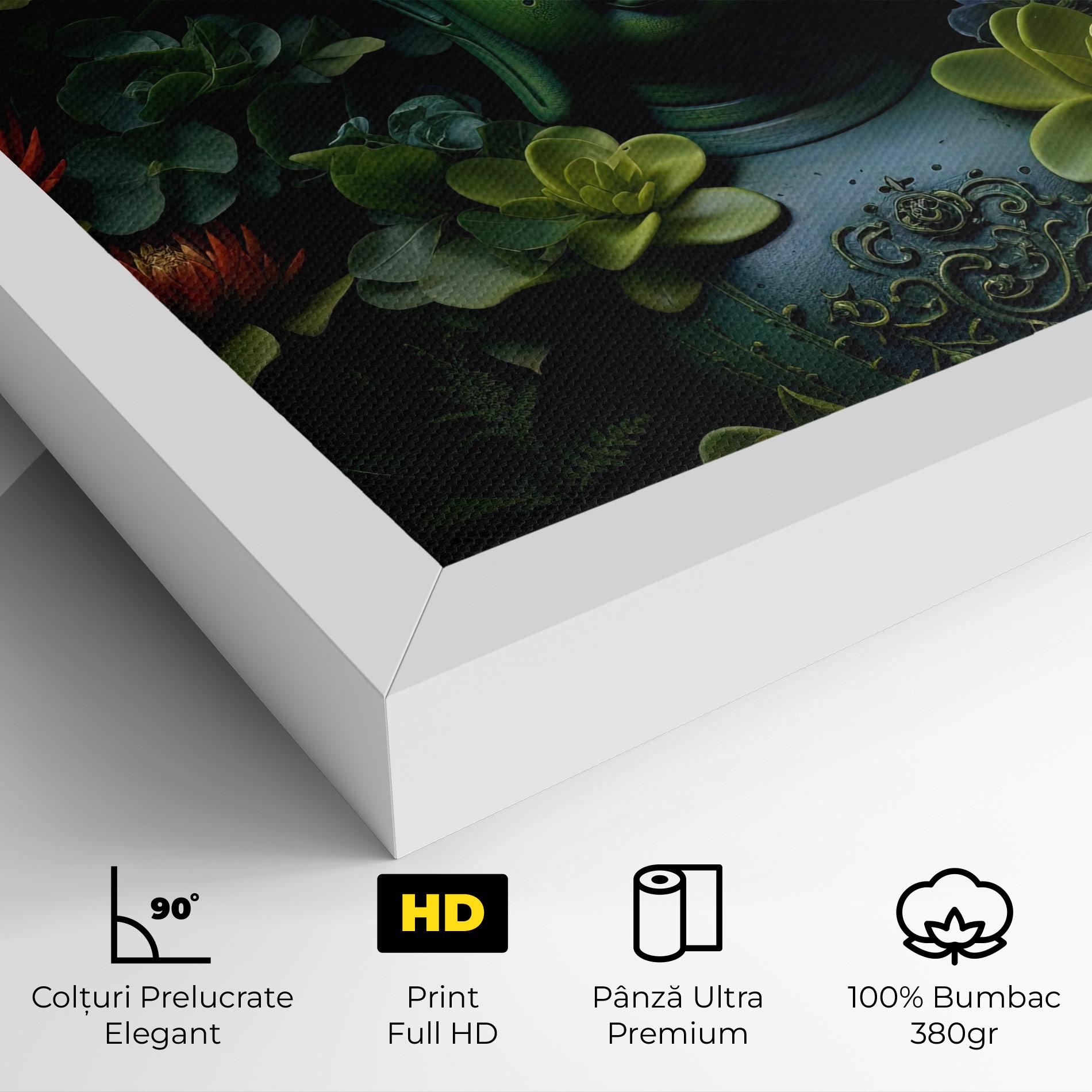 Tablou Canvas Blue Light Buddha mockup 4