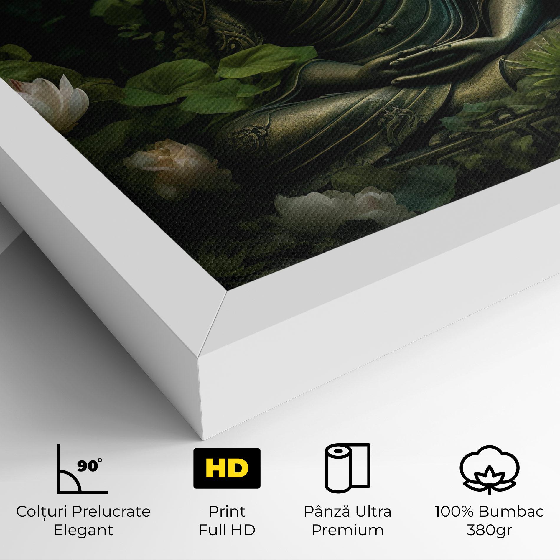 Tablou Canvas Buddha Lotus Flower mockup 4