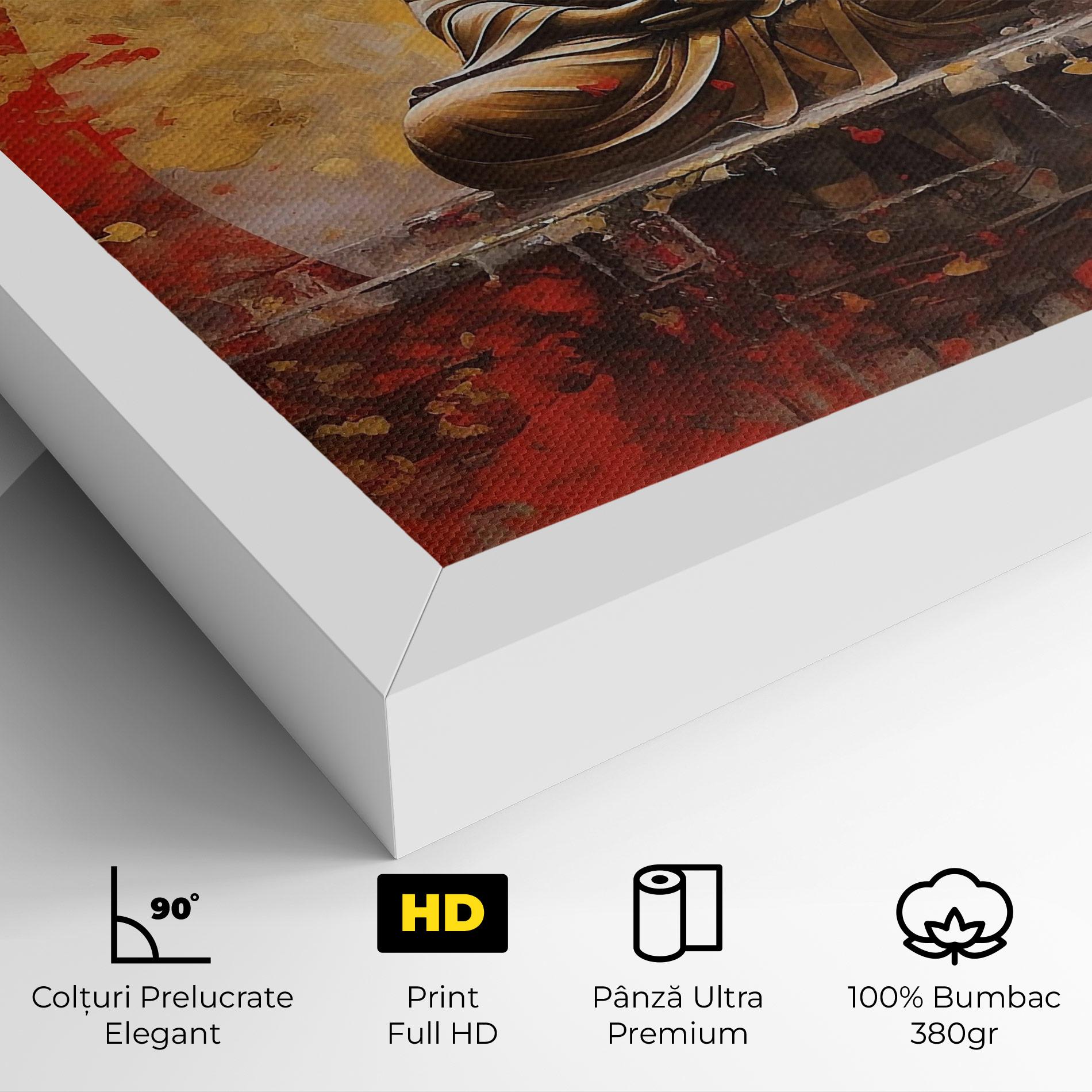 Tablou Canvas Gold Circle Buddha mockup 4