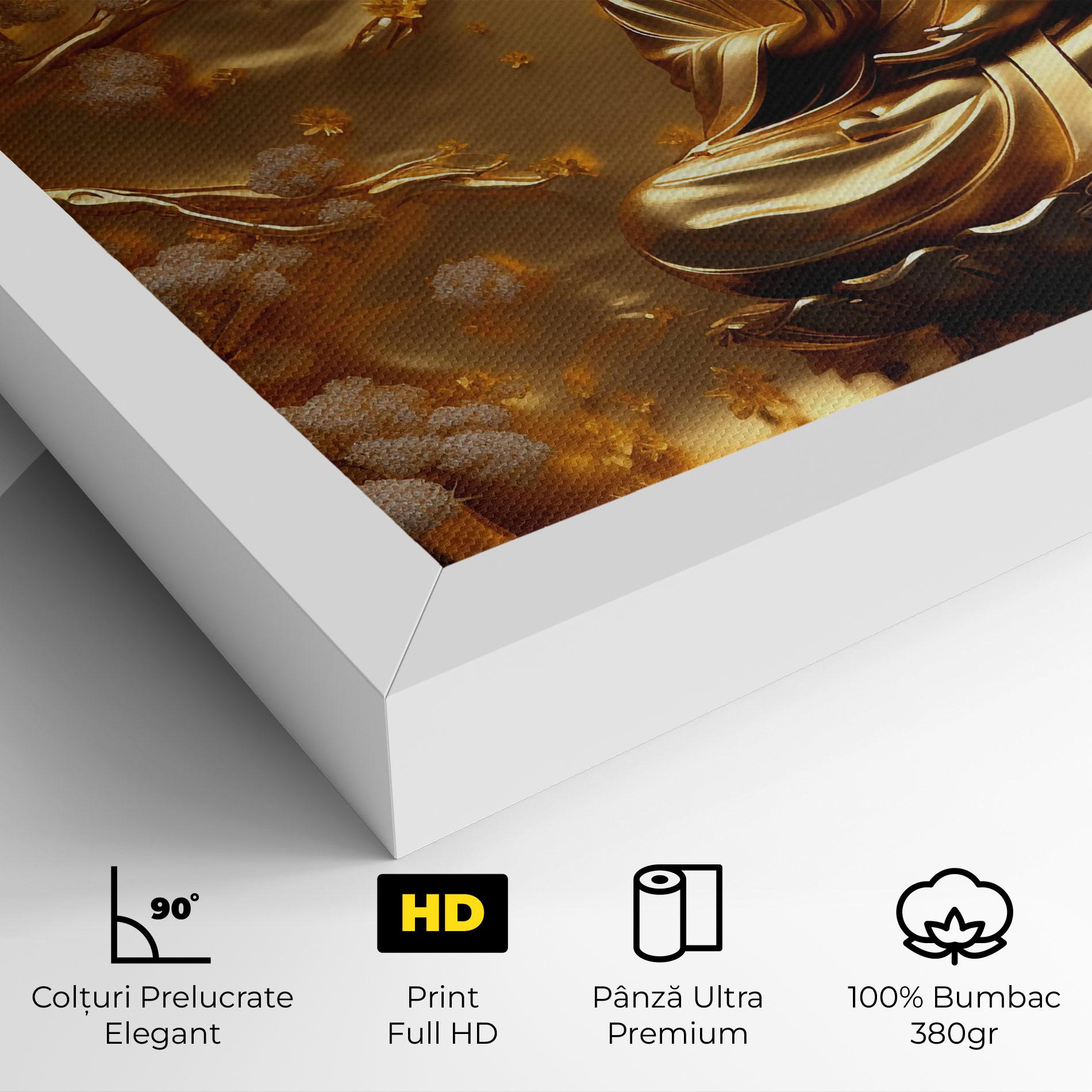 Tablou Canvas Strong Gold Buddha mockup 4