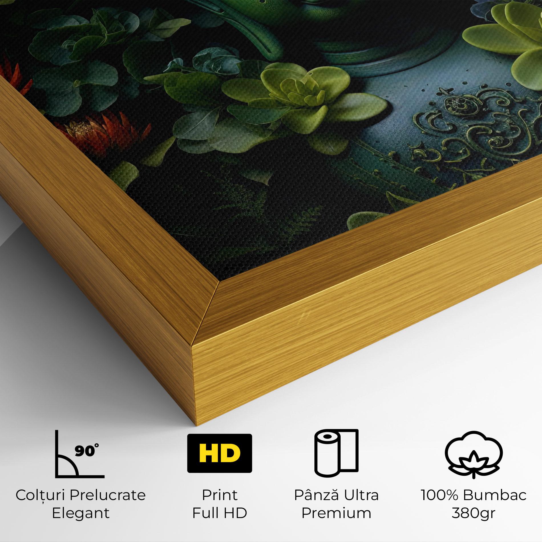 Tablou Canvas Blue Light Buddha mockup 4