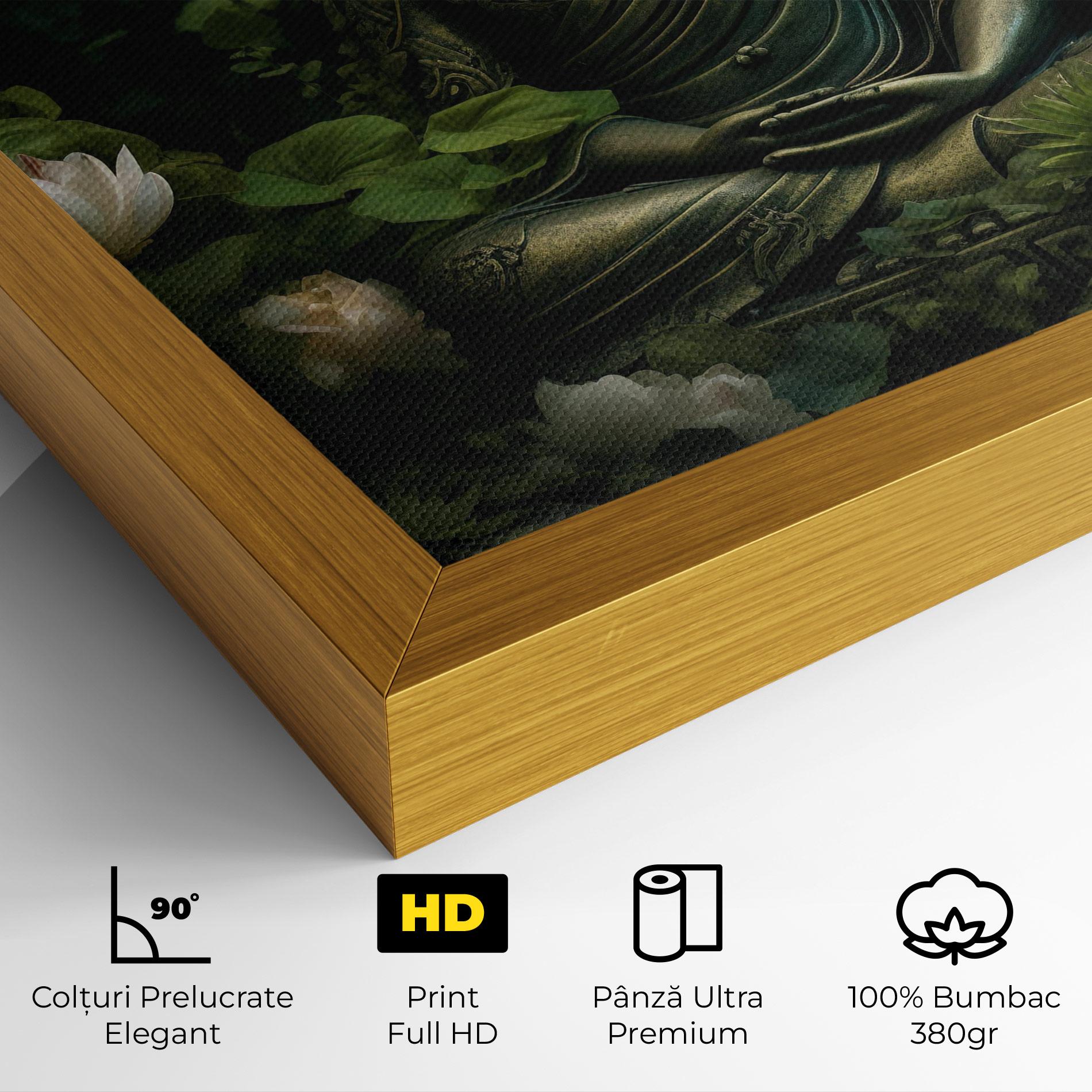 Tablou Canvas Buddha Lotus Flower mockup 4