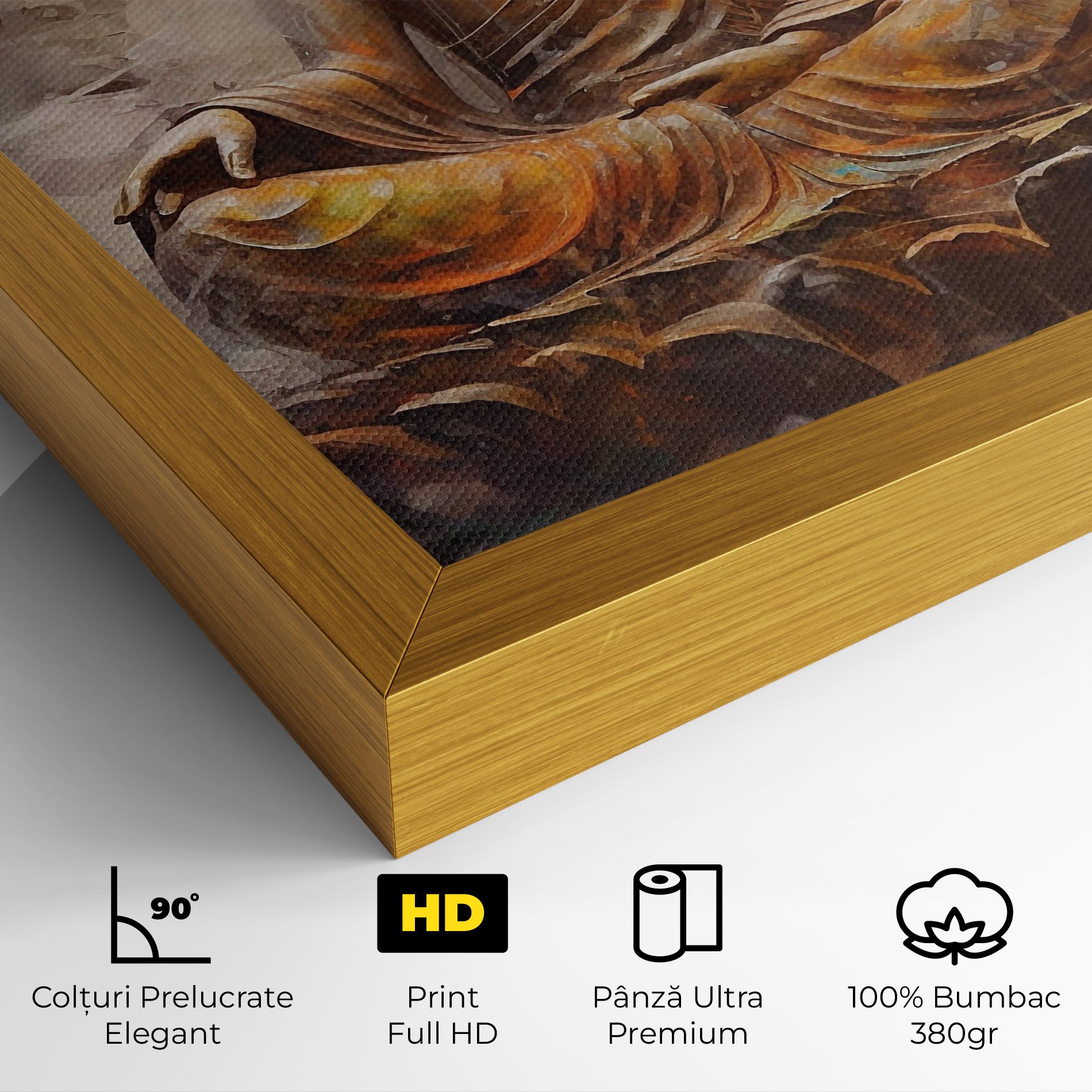 Cream Orange Buddha mockup 4