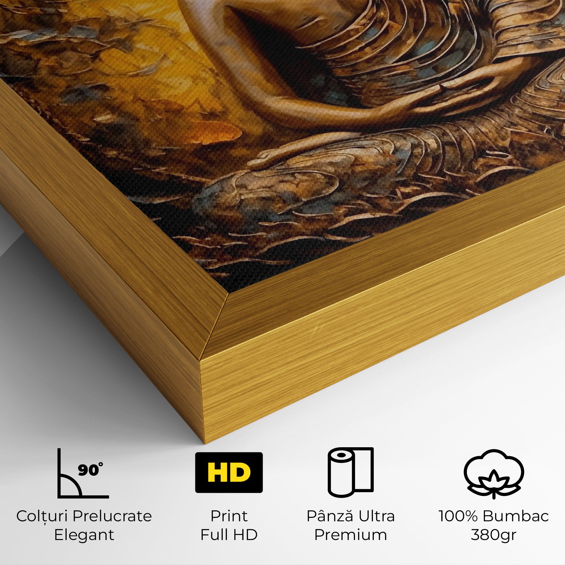 Gold Grey Buddha mockup 4