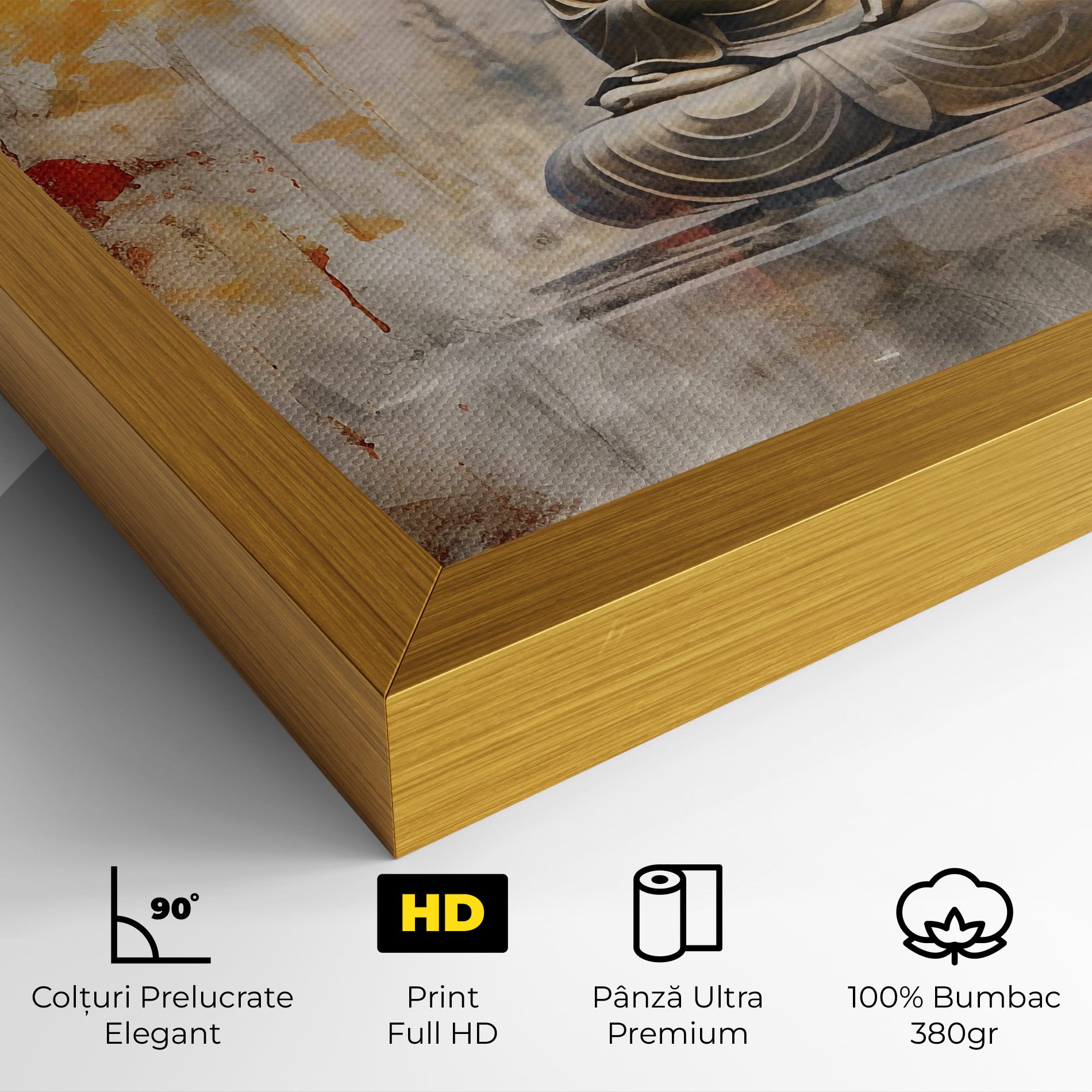 Grey Gold Buddha mockup 4