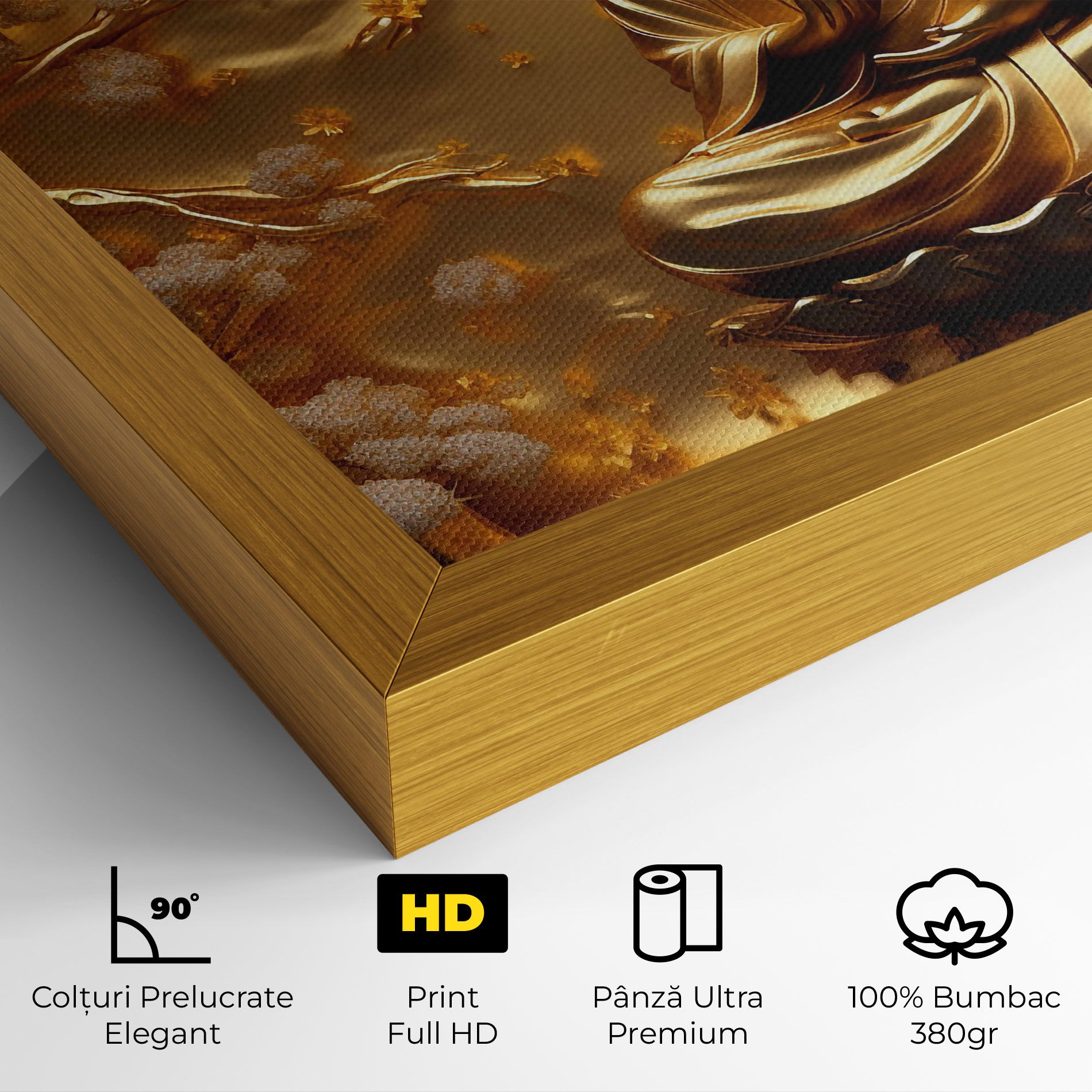 Strong Gold Buddha mockup 4