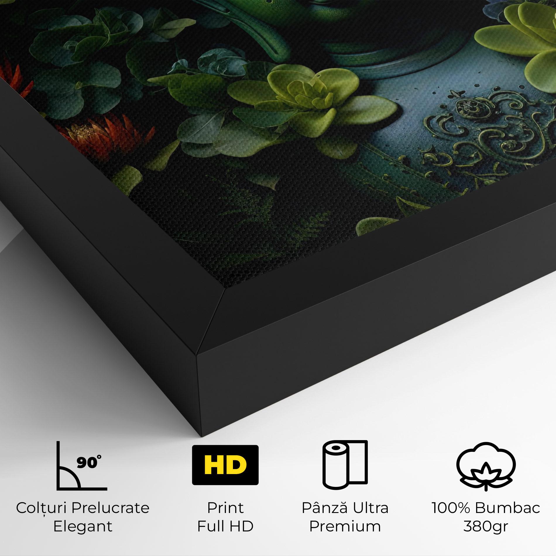 Tablou Canvas Blue Light Buddha mockup 4