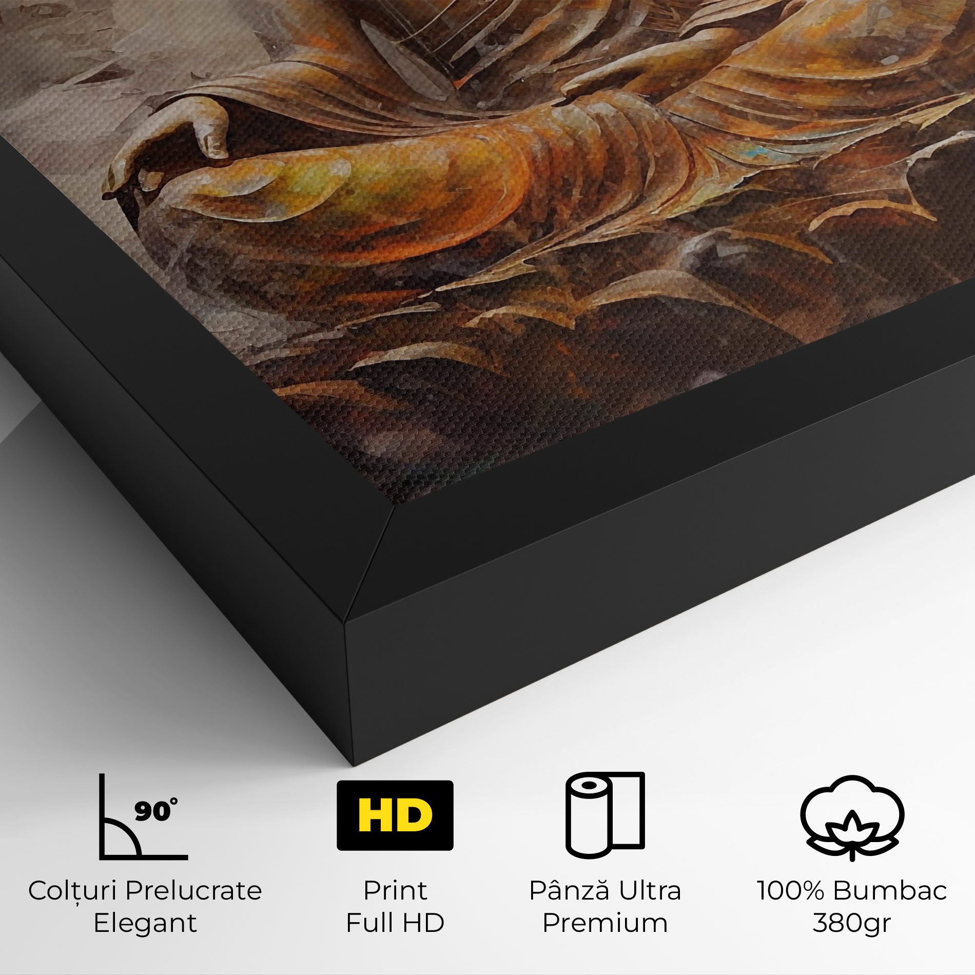 Cream Orange Buddha mockup 4