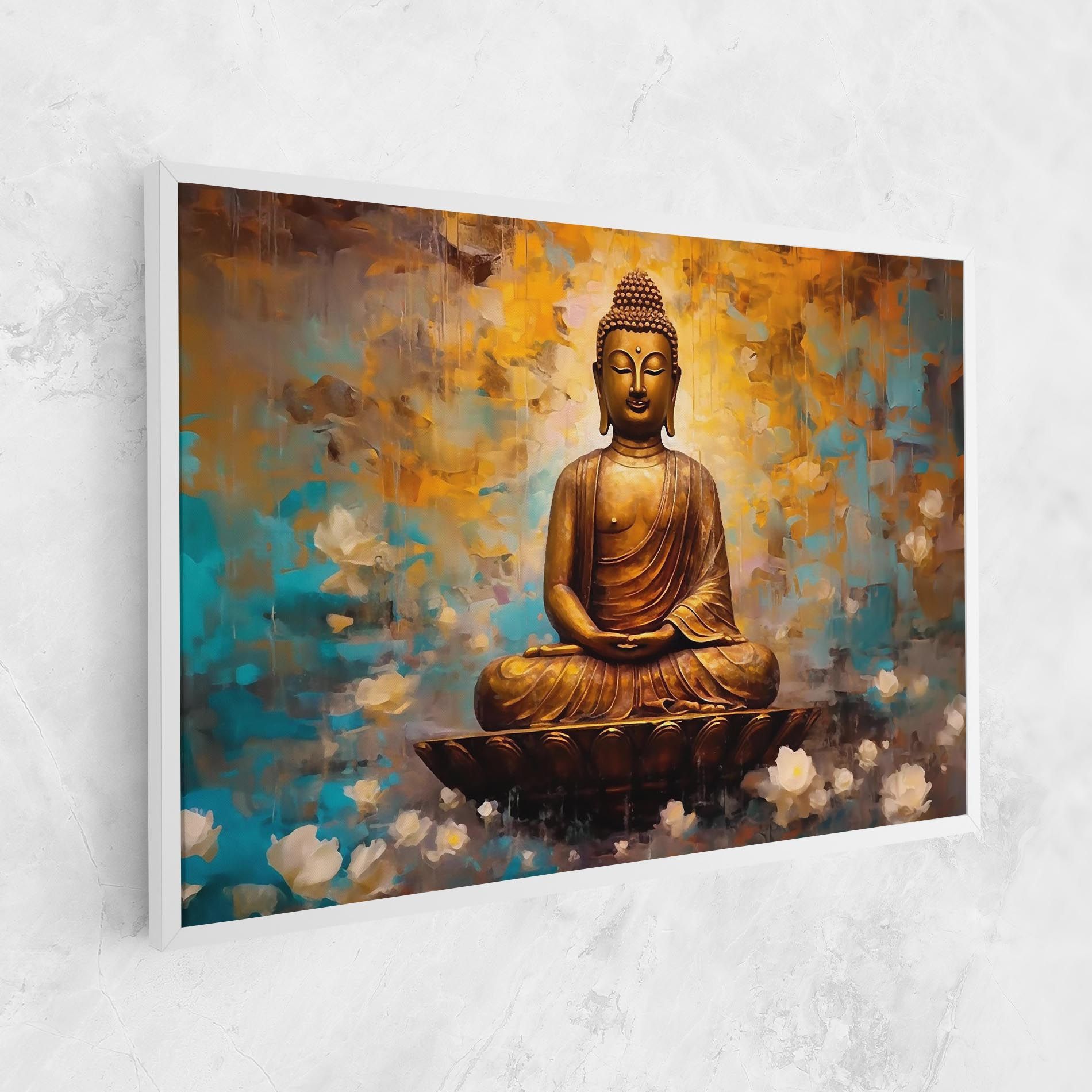 Blue Gold Buddha mockup 1