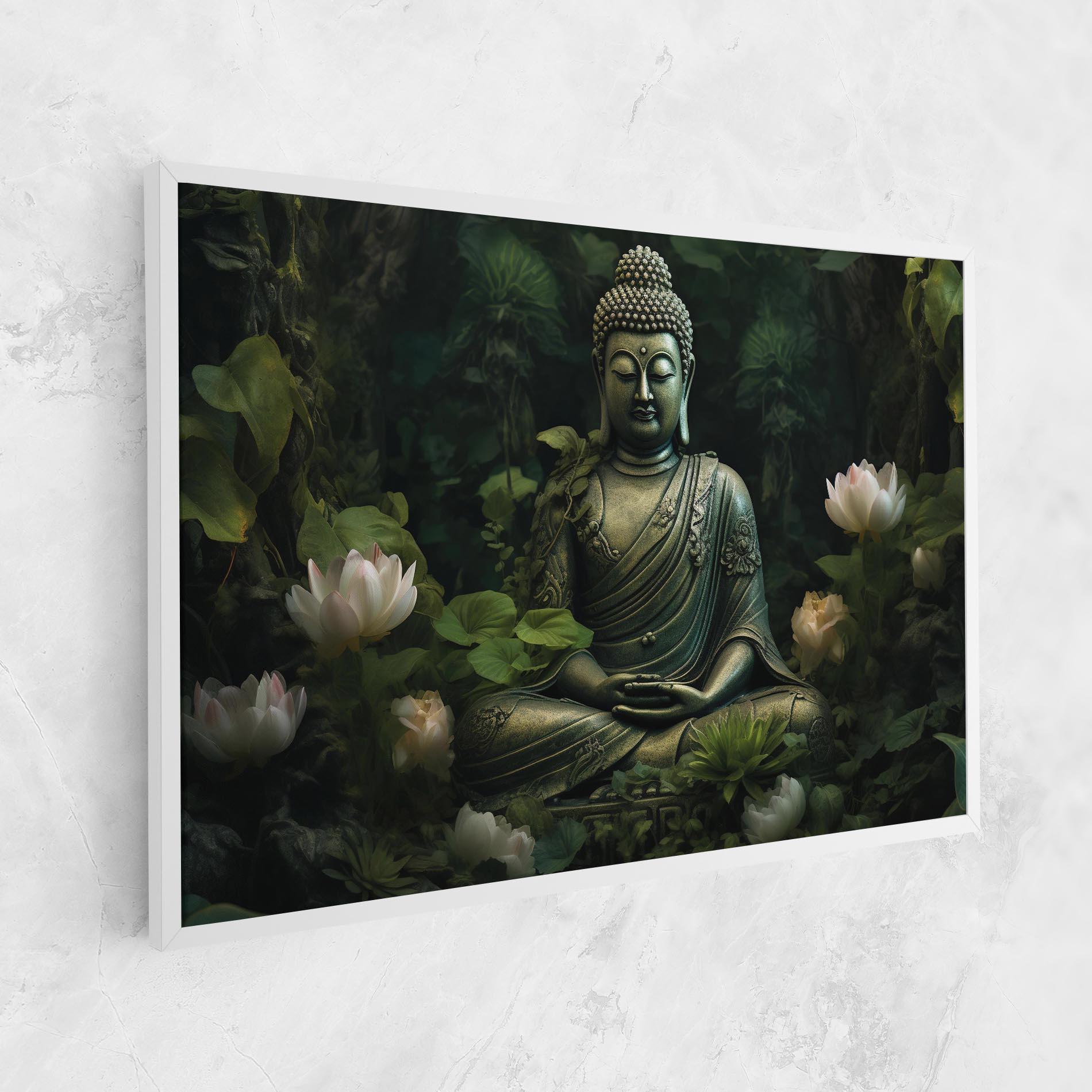 Tablou Canvas Buddha Lotus Flower mockup 1