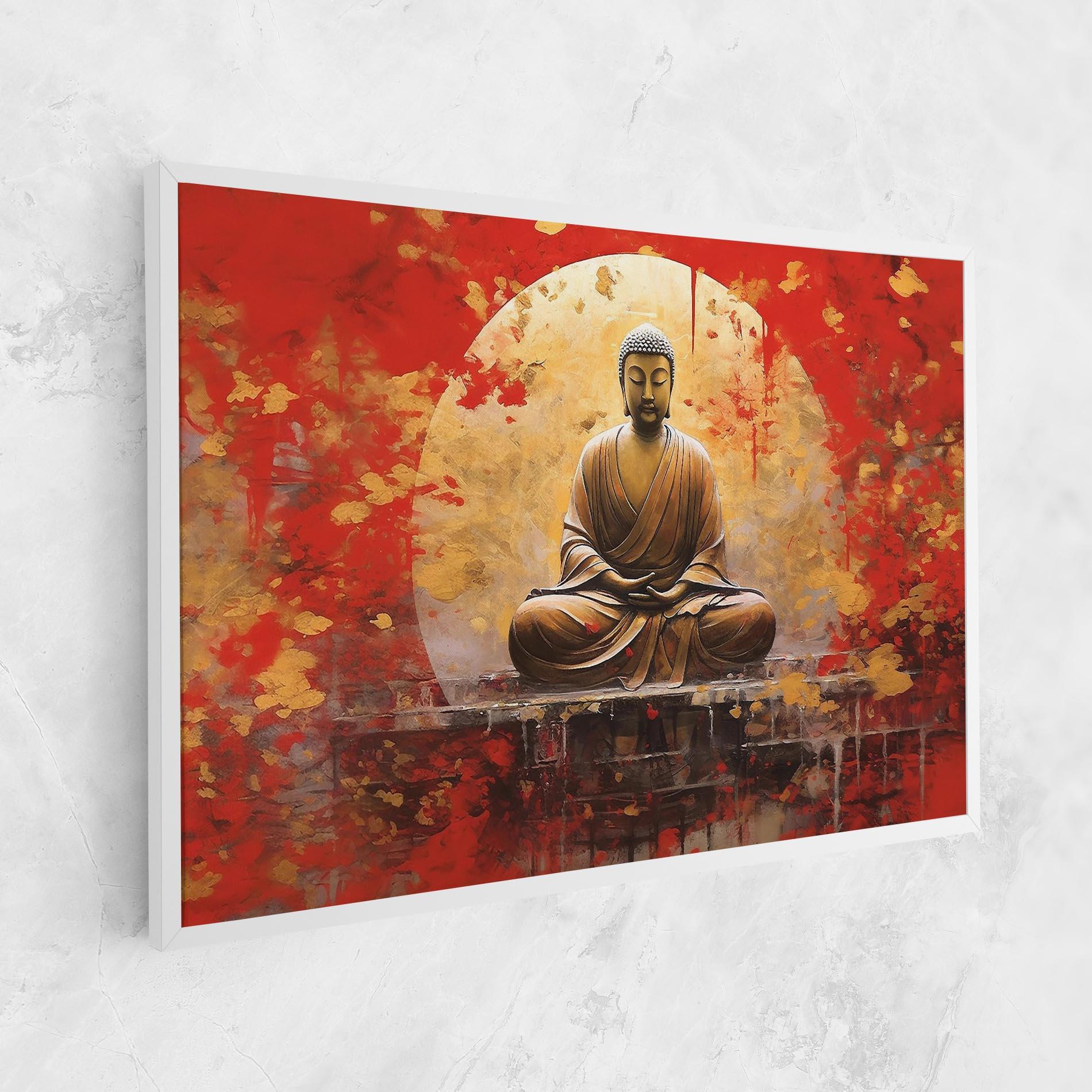 Tablou Canvas Gold Circle Buddha mockup 1