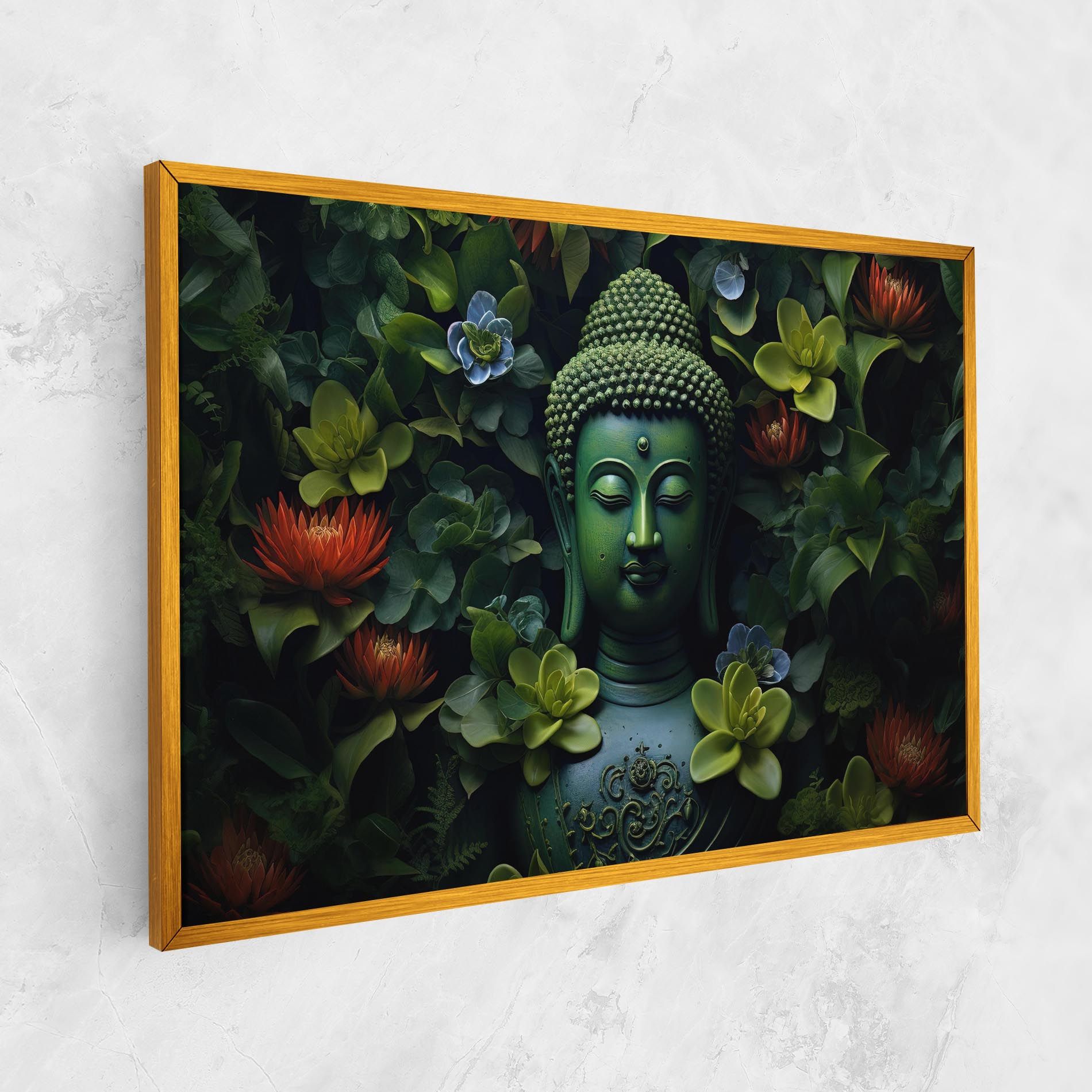 Blue Light Buddha mockup 1