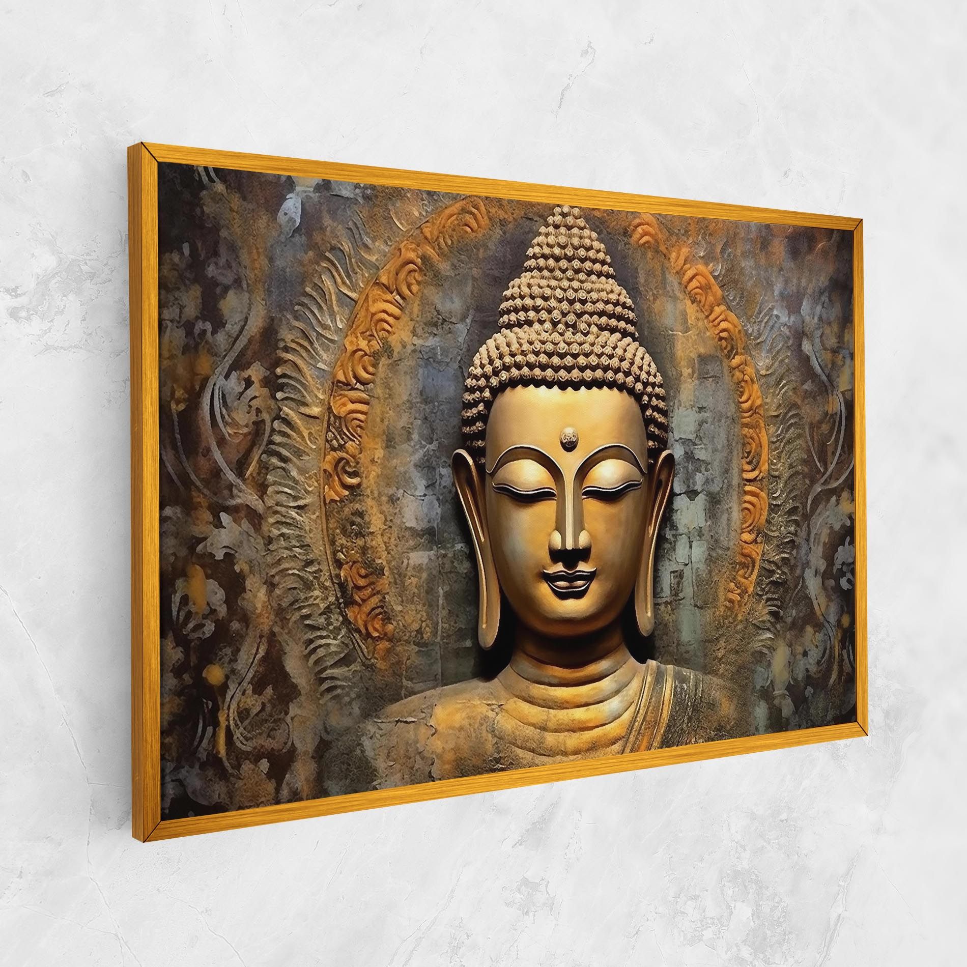 Buddha 3d Head mockup 1