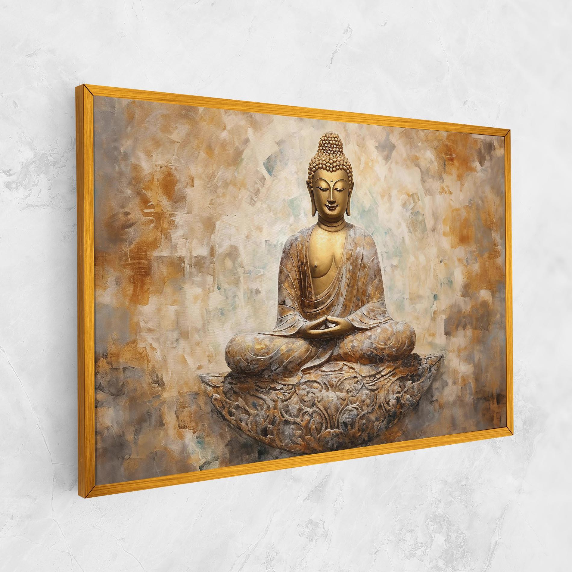 Tablou Canvas Cream Buddha Art mockup 1