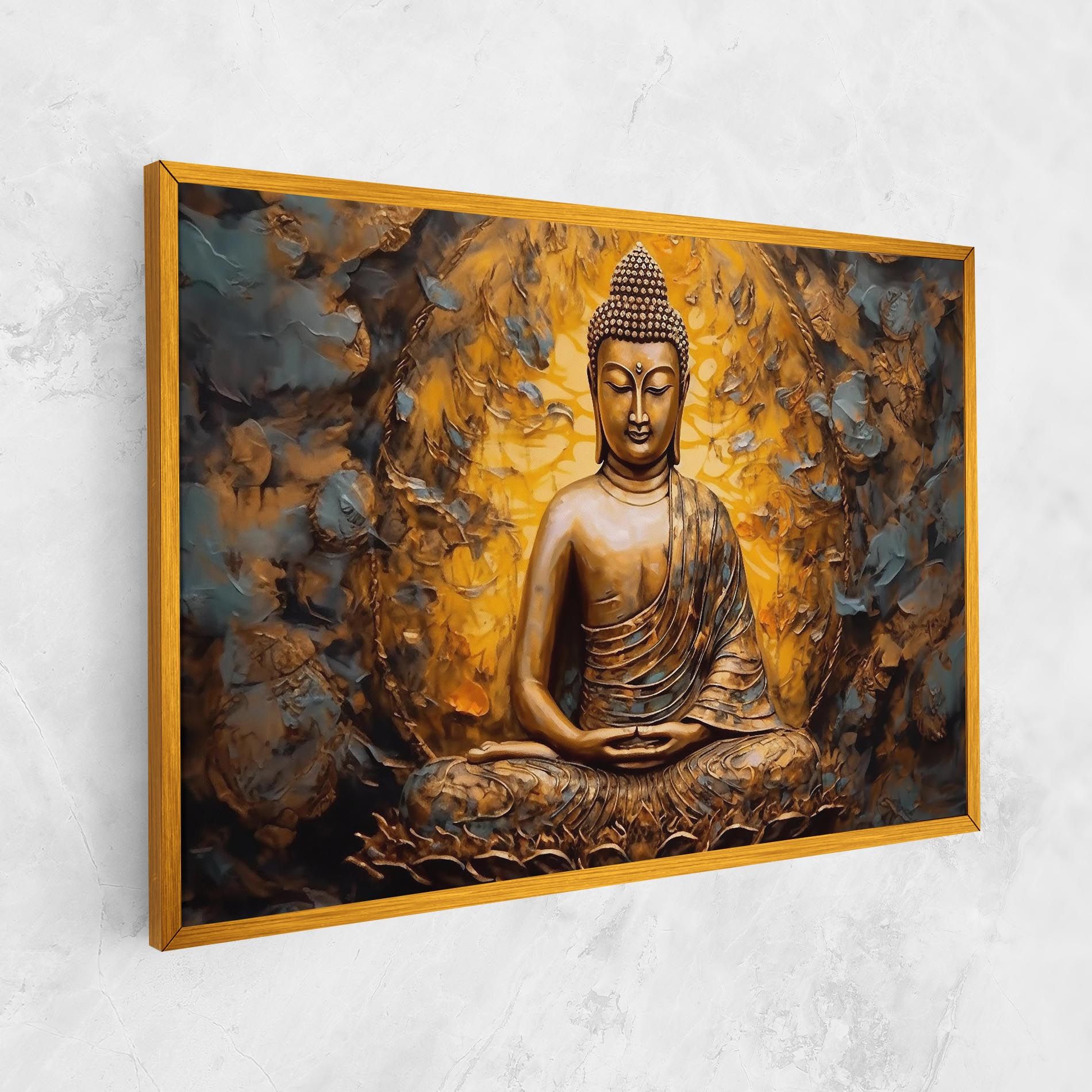 Gold Grey Buddha mockup 1