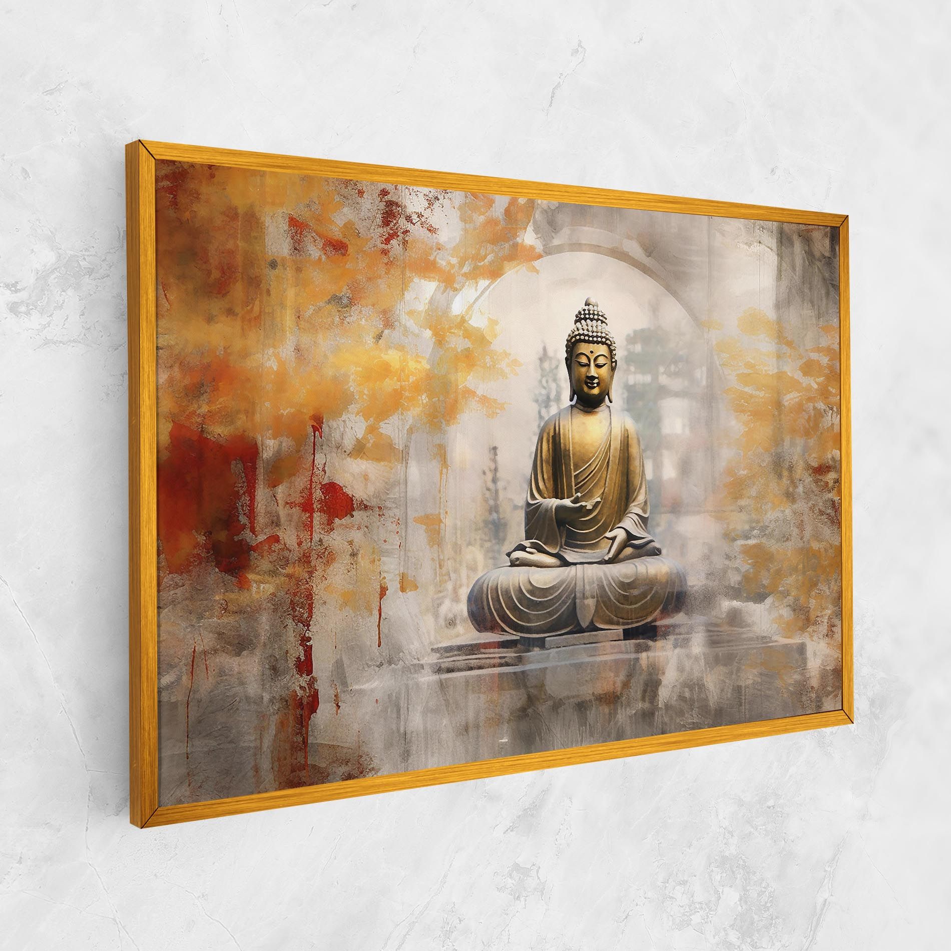 Grey Gold Buddha mockup 1