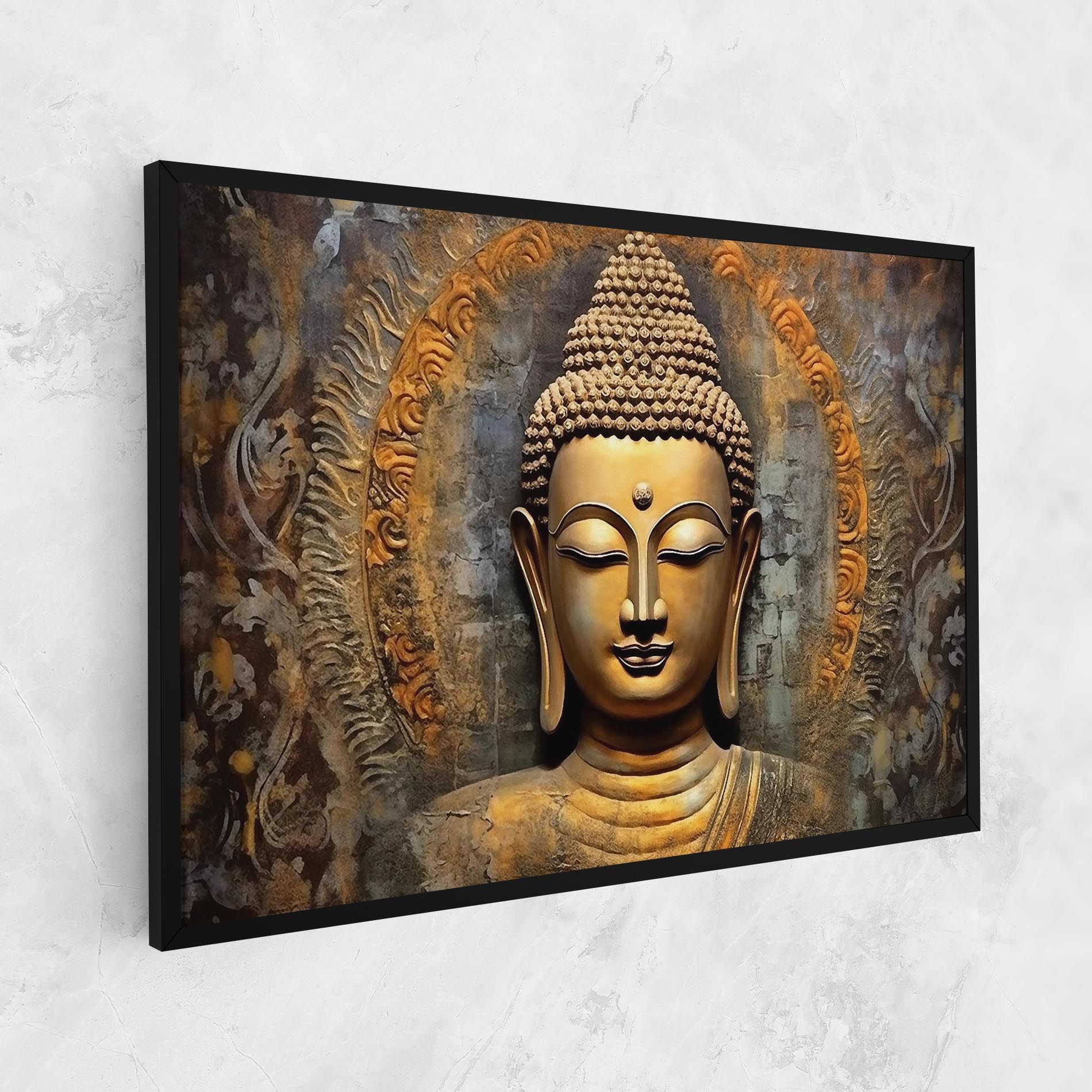 Buddha 3d Head mockup 1
