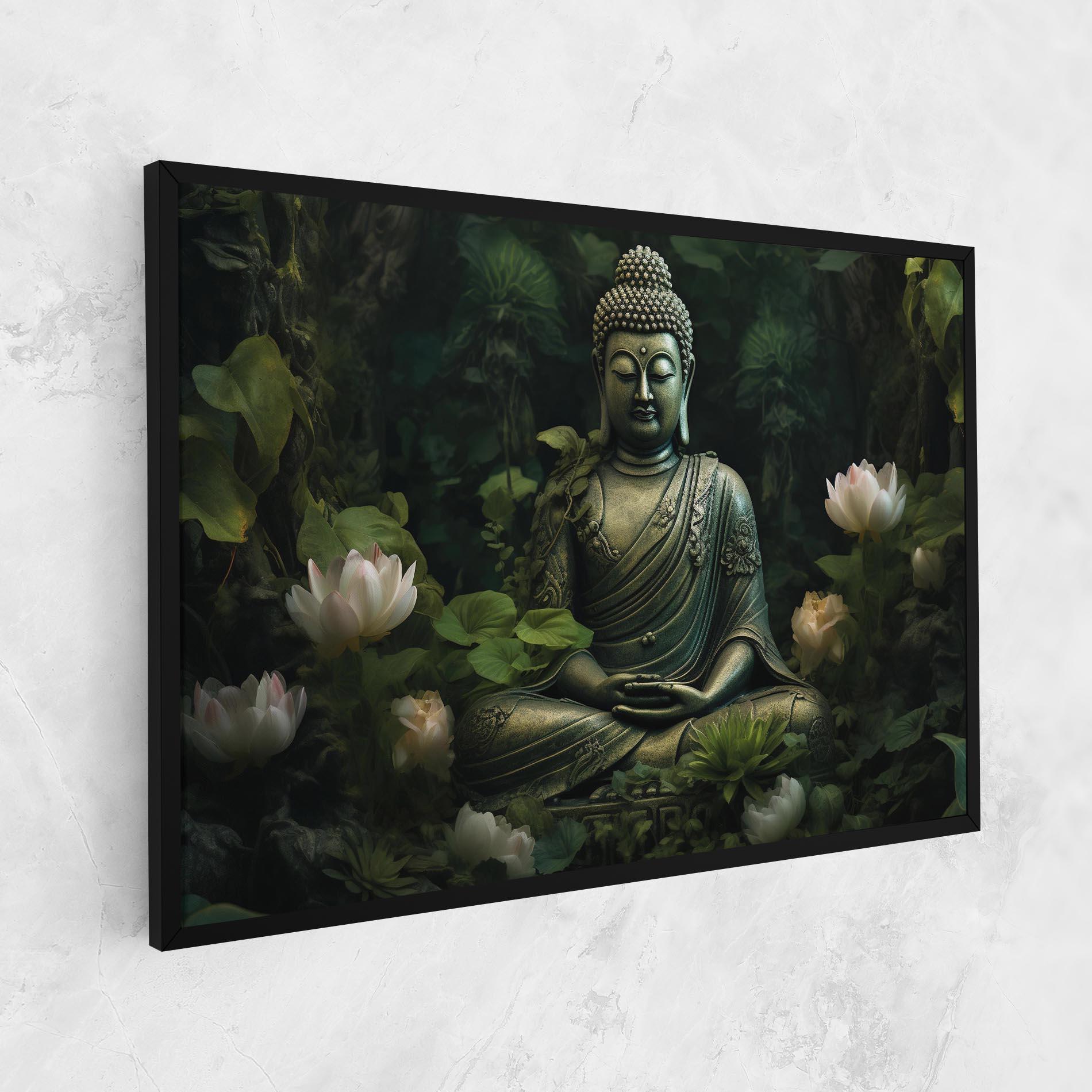 Tablou Canvas Buddha Lotus Flower mockup 1