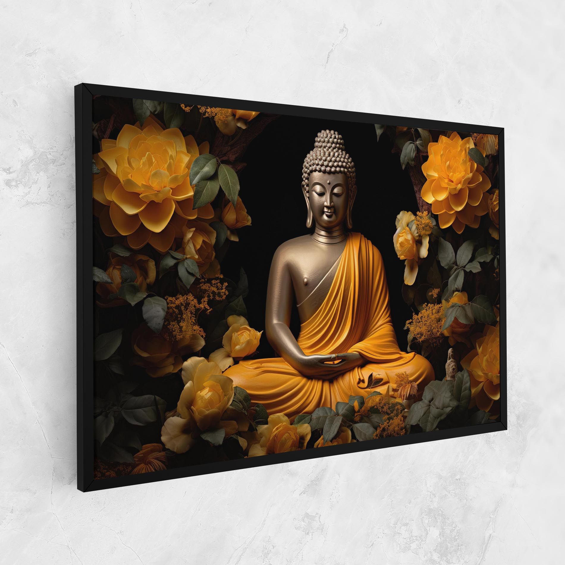 Gold Buddha Flower mockup 1
