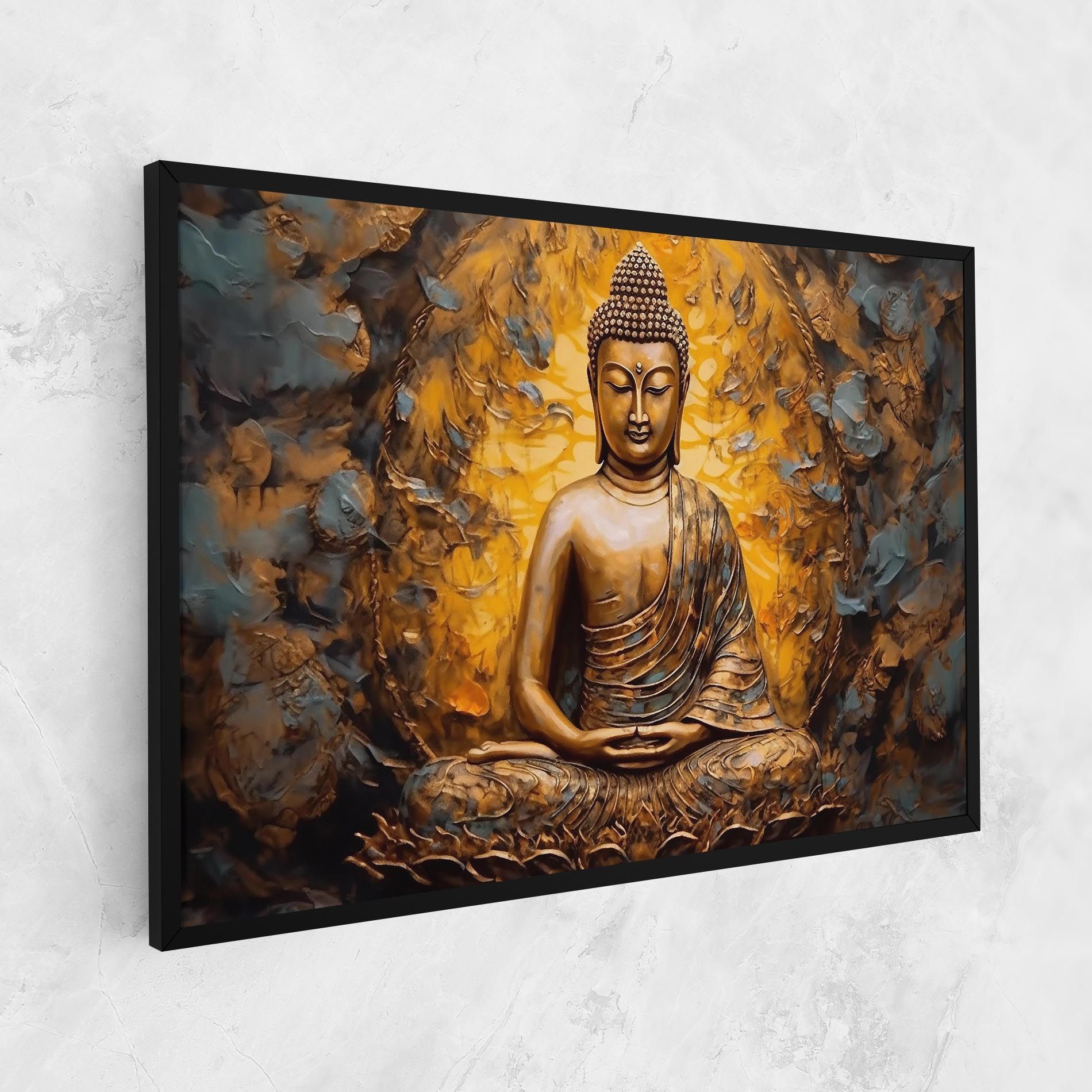 Gold Grey Buddha mockup 1