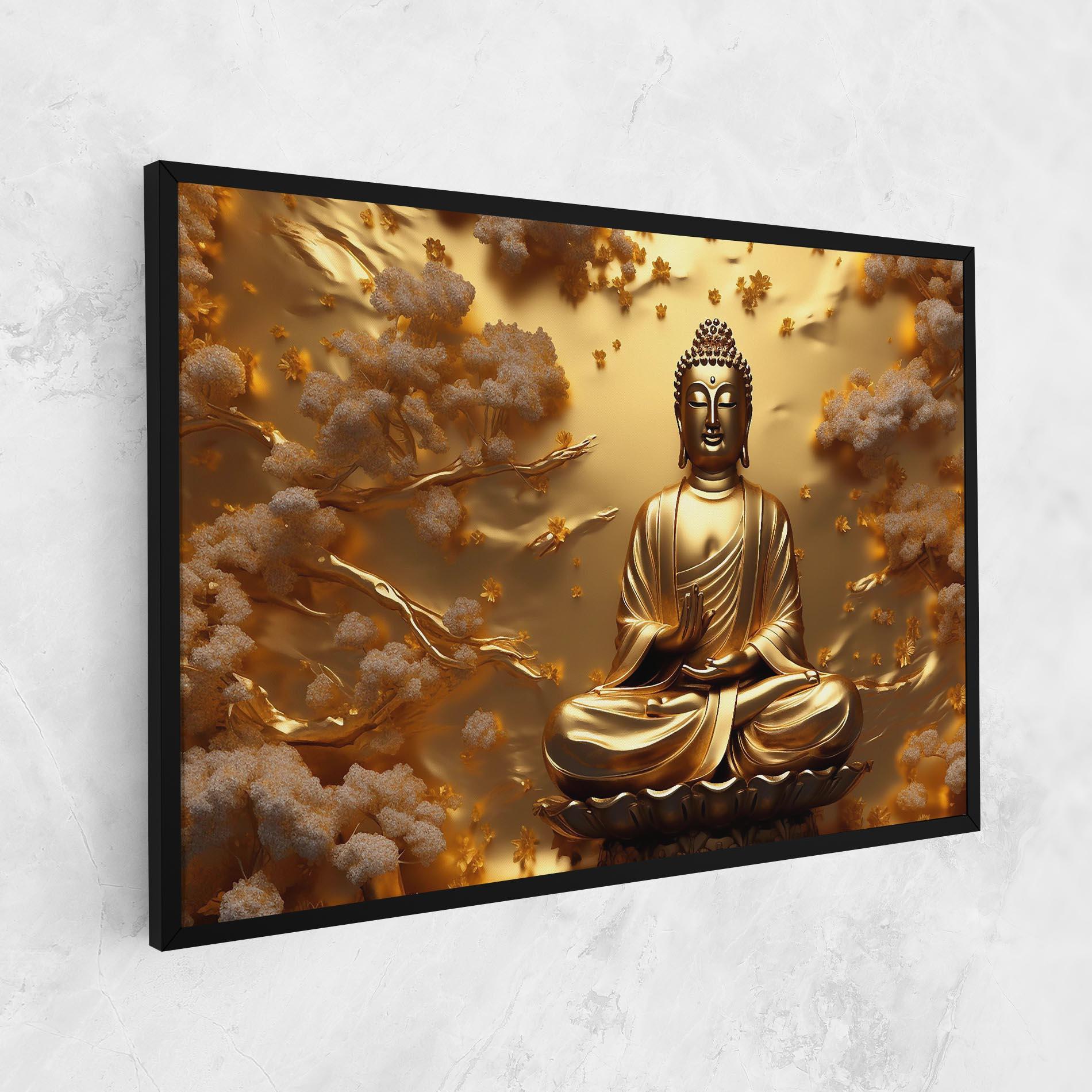 Tablou Canvas Strong Gold Buddha mockup 1