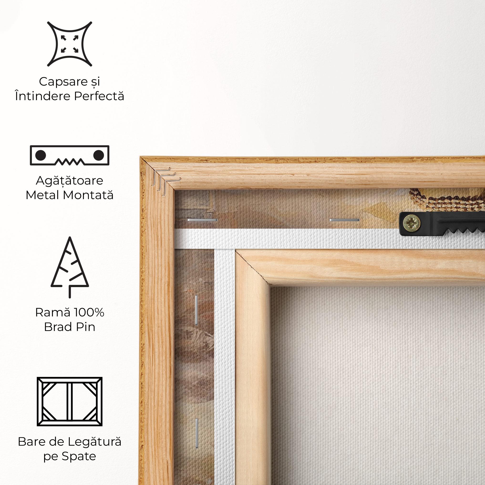 Tablou Canvas Cream Orange Buddha mockup 5