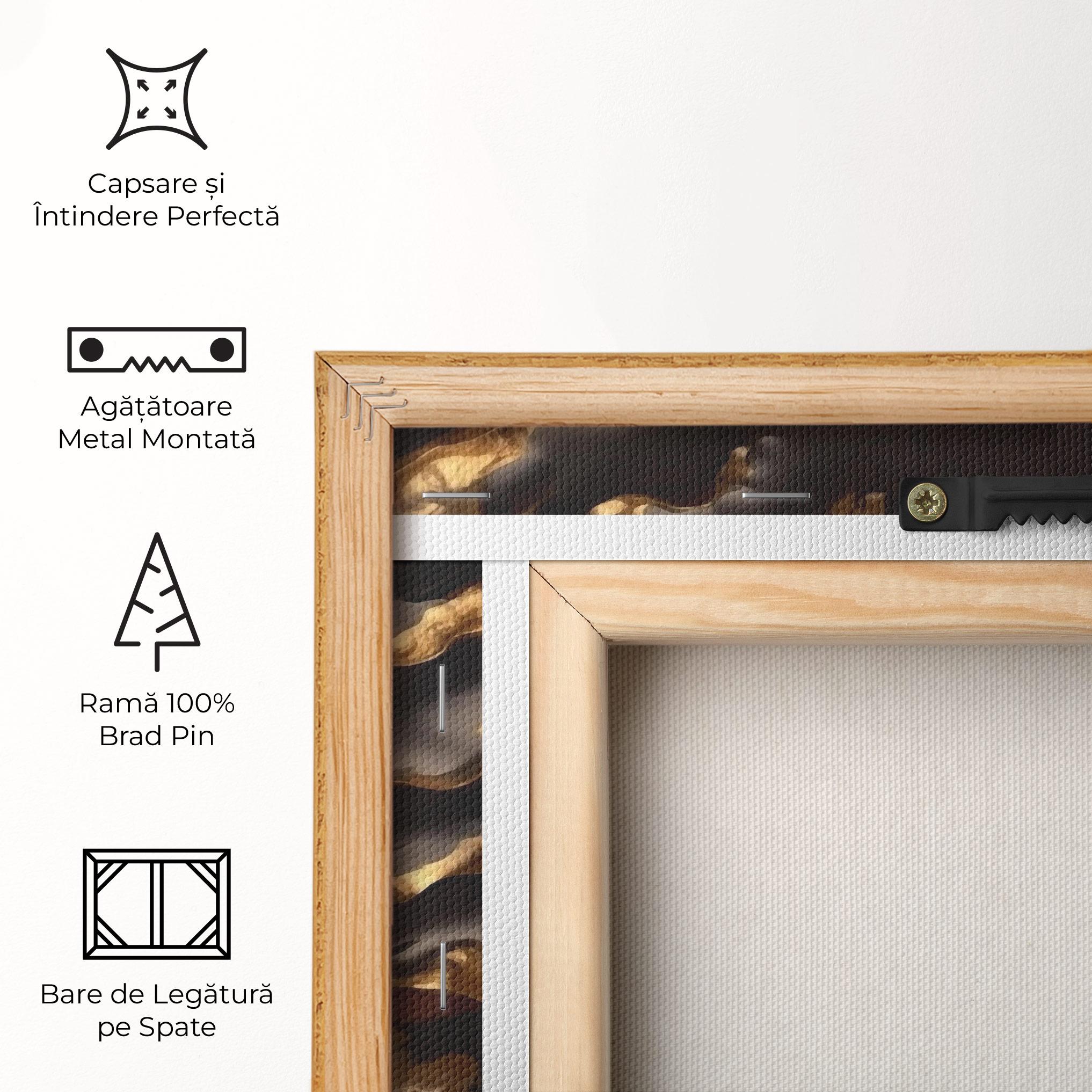 Tablou Canvas Gold 3d Buddha mockup 5