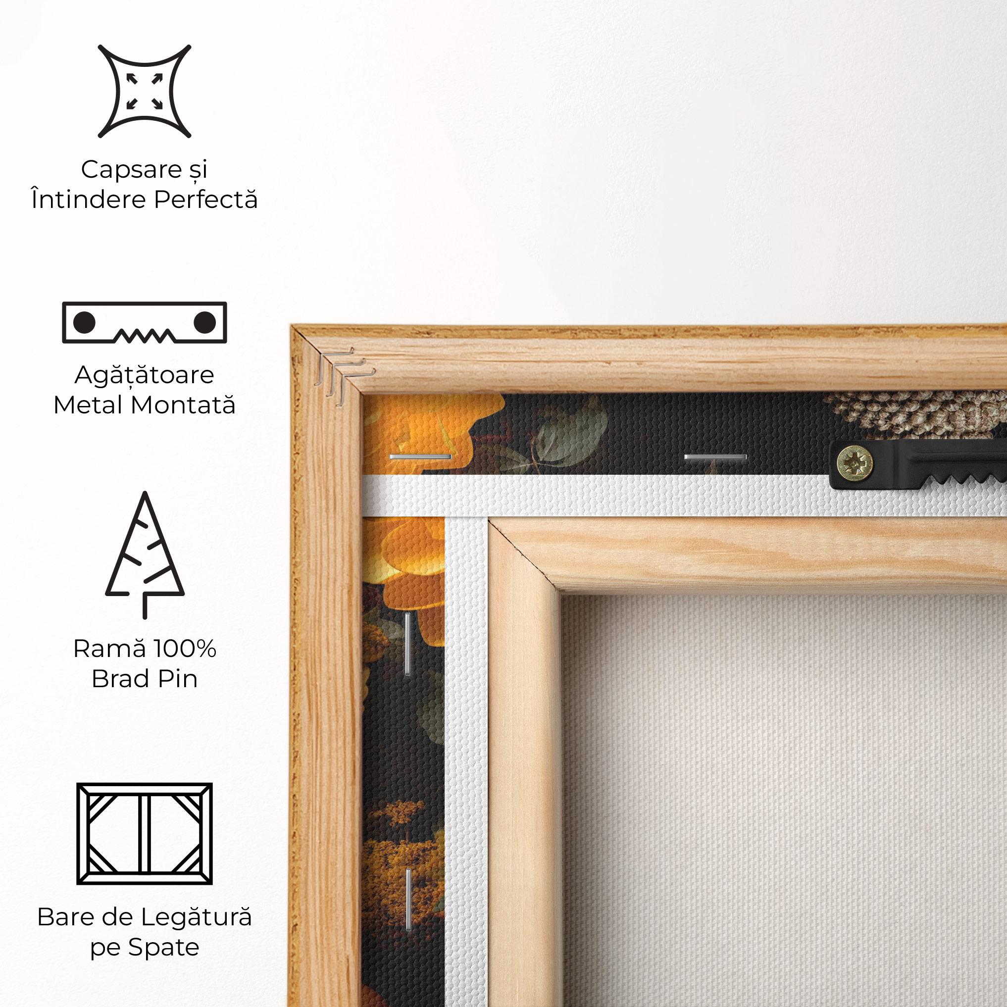 Tablou Canvas Gold Buddha Flower mockup 5