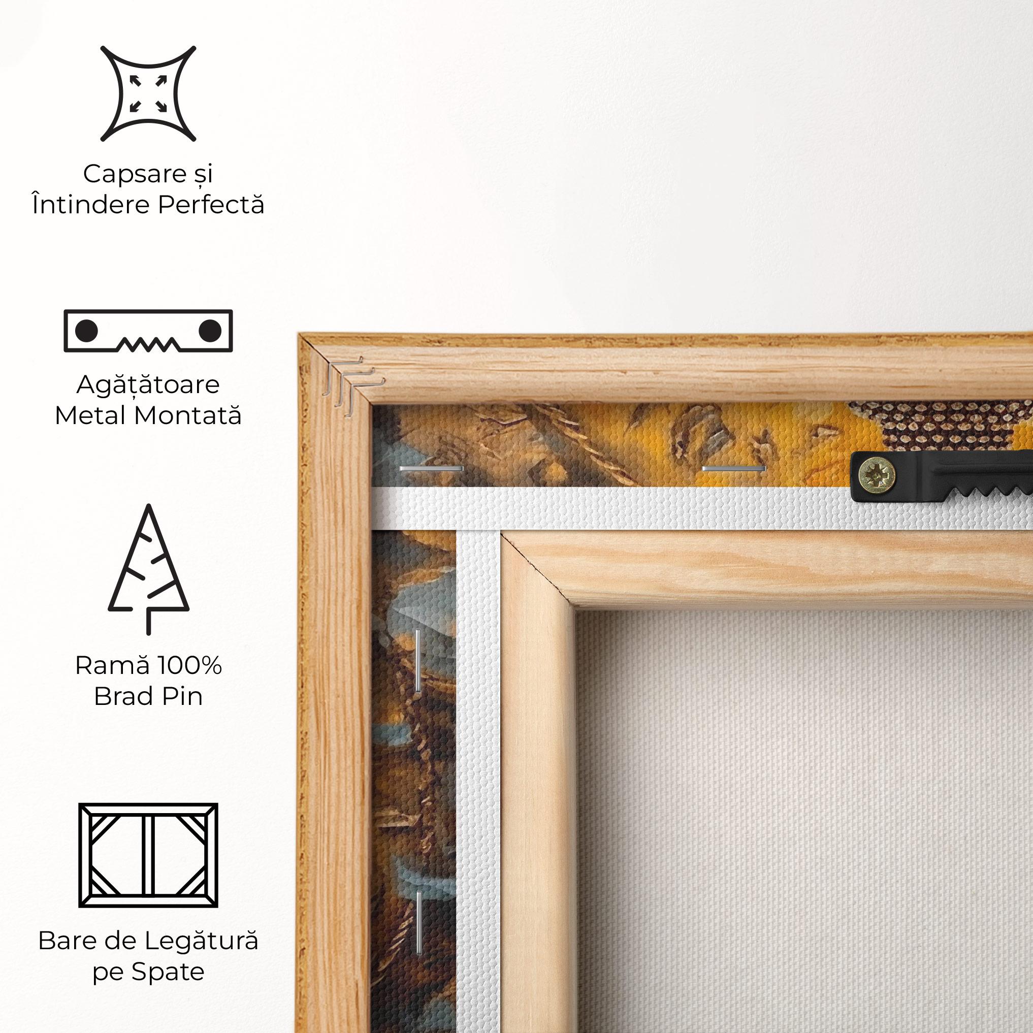 Tablou Canvas Gold Grey Buddha mockup 5