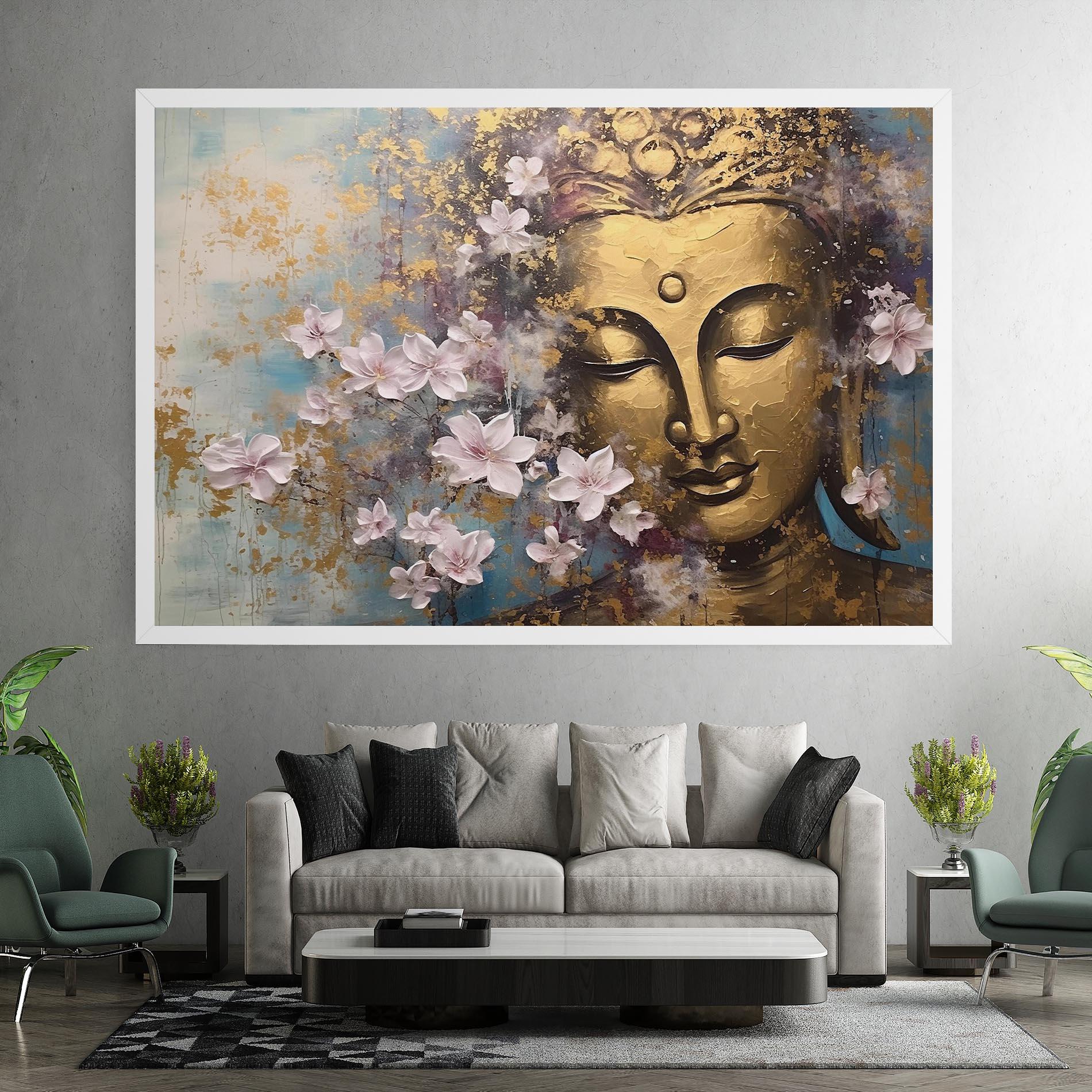 Tablou Canvas Abstract Buddha Plants mockup 7