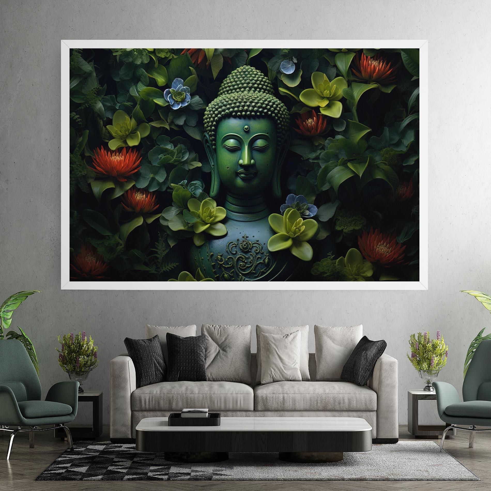 Tablou Canvas Blue Light Buddha mockup 7