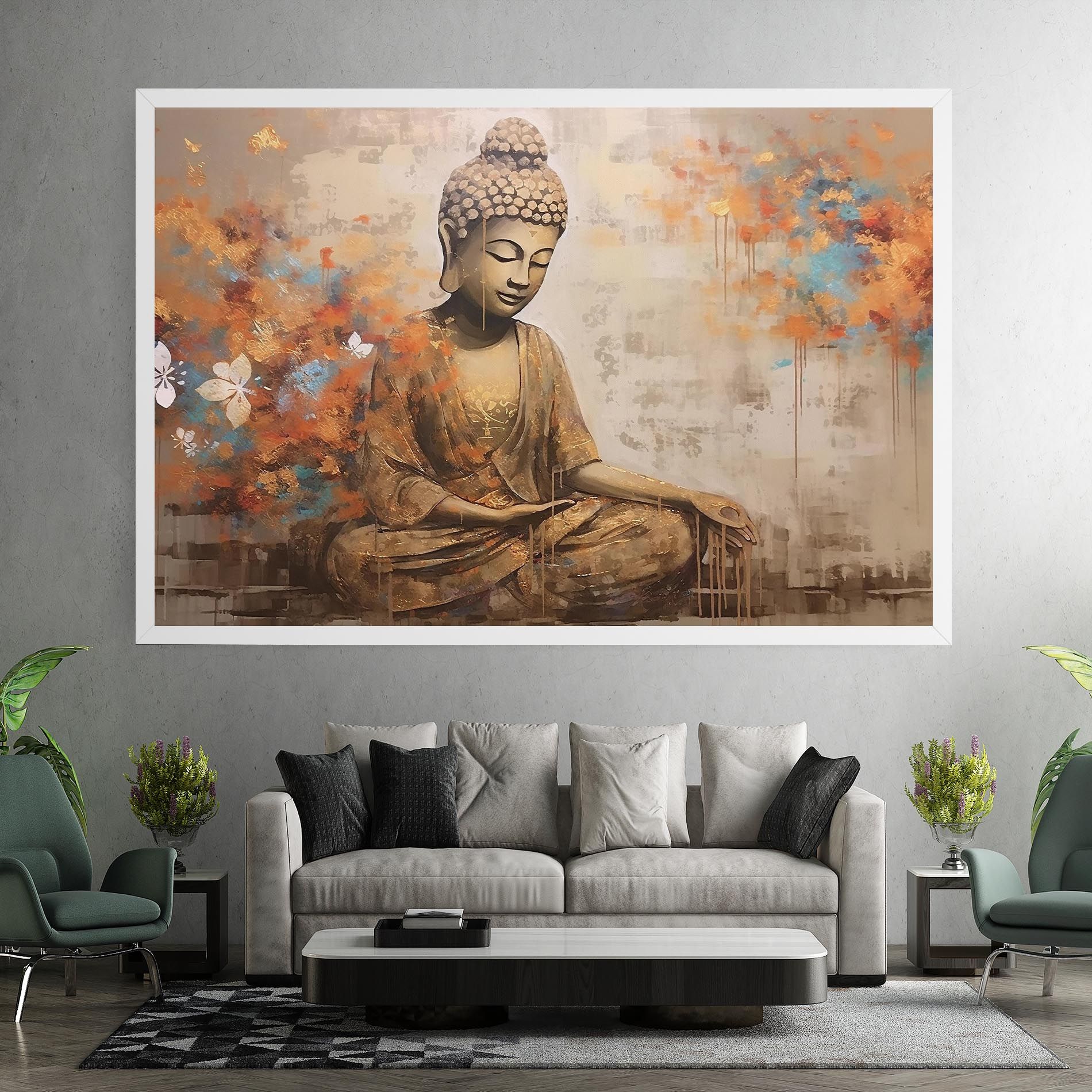 Buddha Cream Blue mockup 7