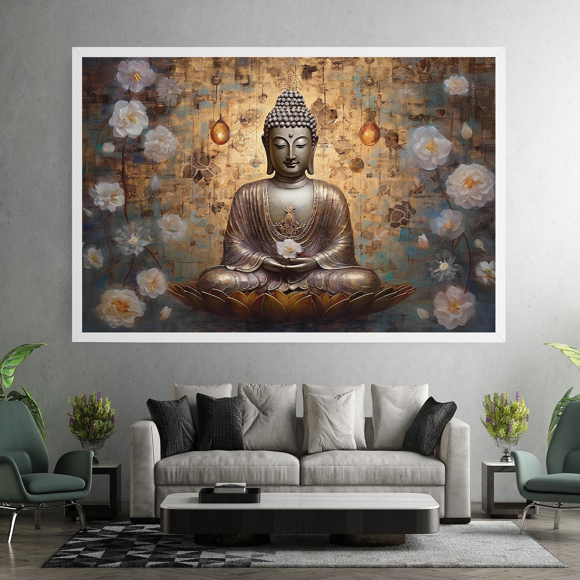Buddha Meditation Art mockup 7