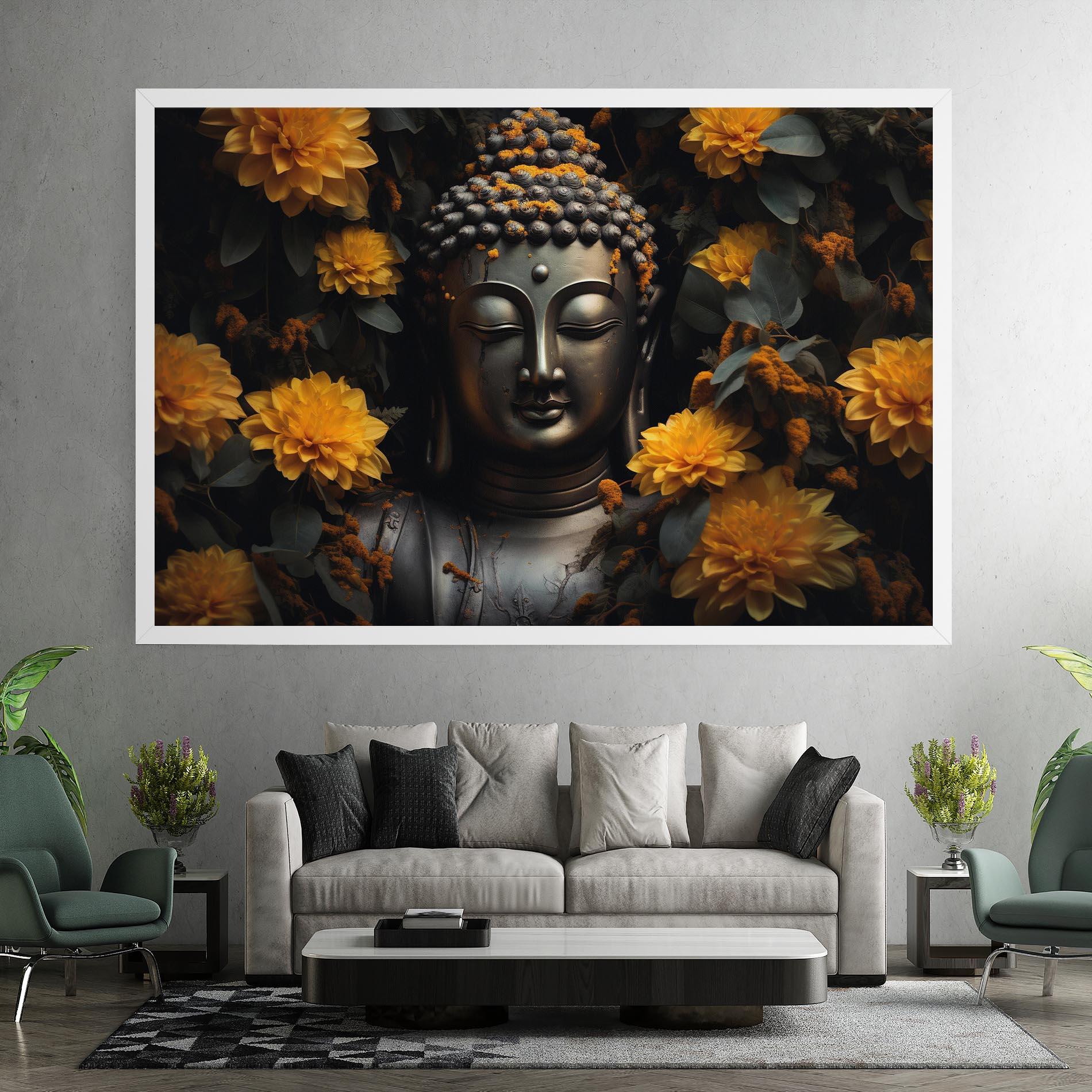 Tablou Canvas Buddha Peace Statue mockup 7