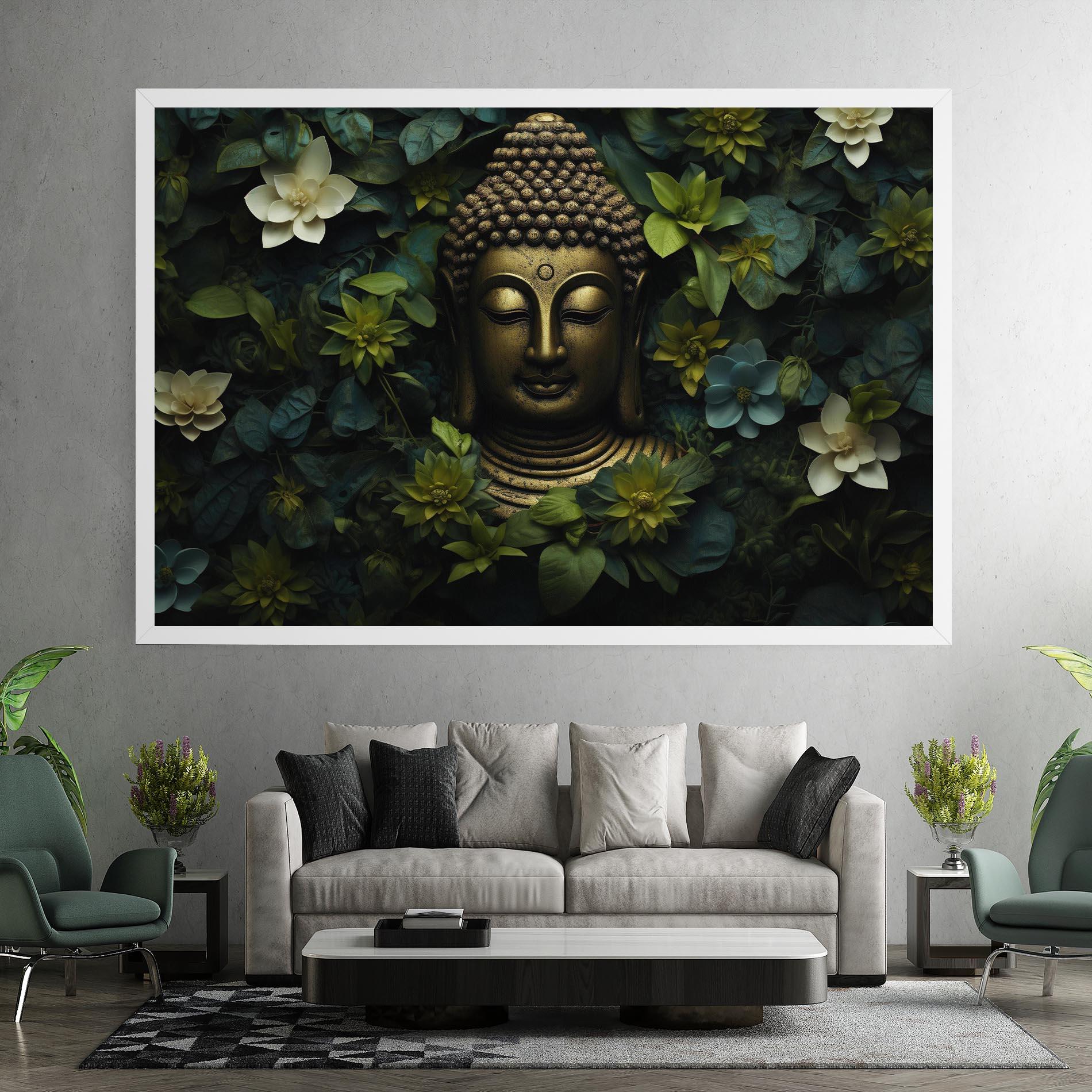 Tablou Canvas Lotus Flower Buddha mockup 7