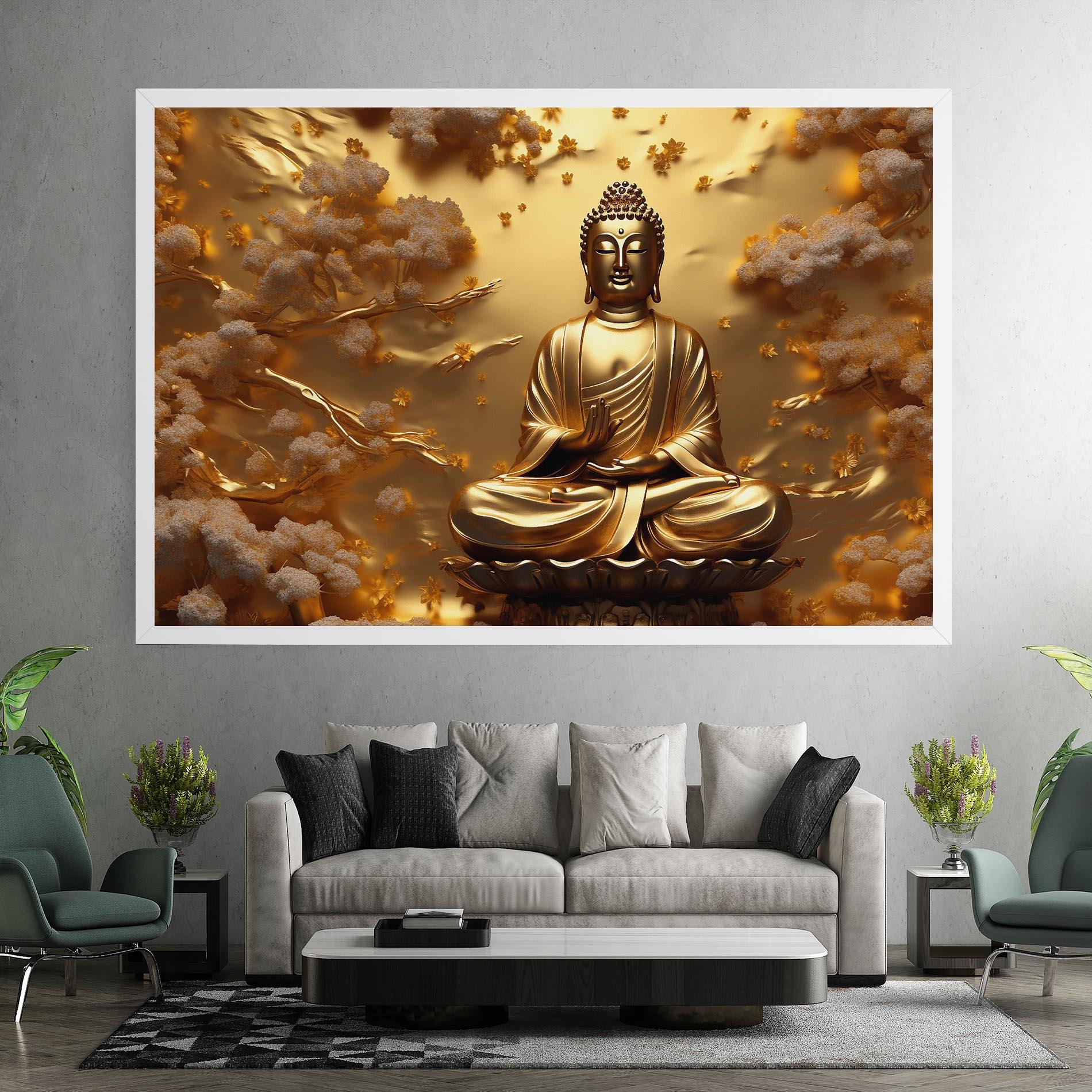 Tablou Canvas Strong Gold Buddha mockup 7
